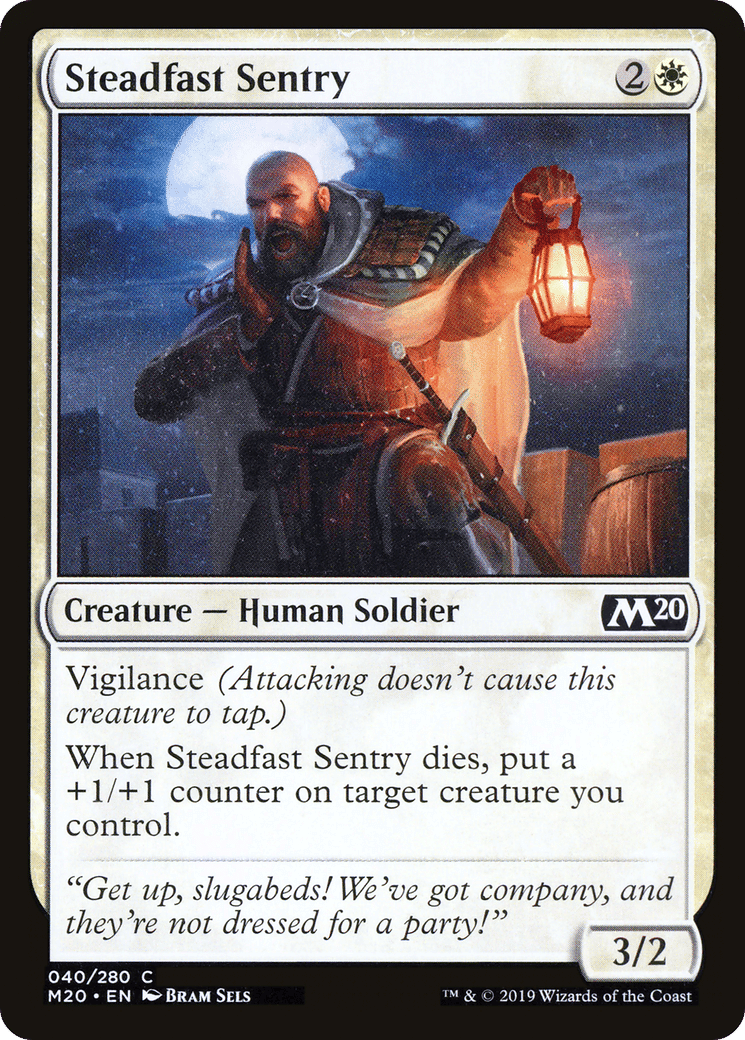 Steadfast Sentry — Core Set 2020 — Magic: The Gathering