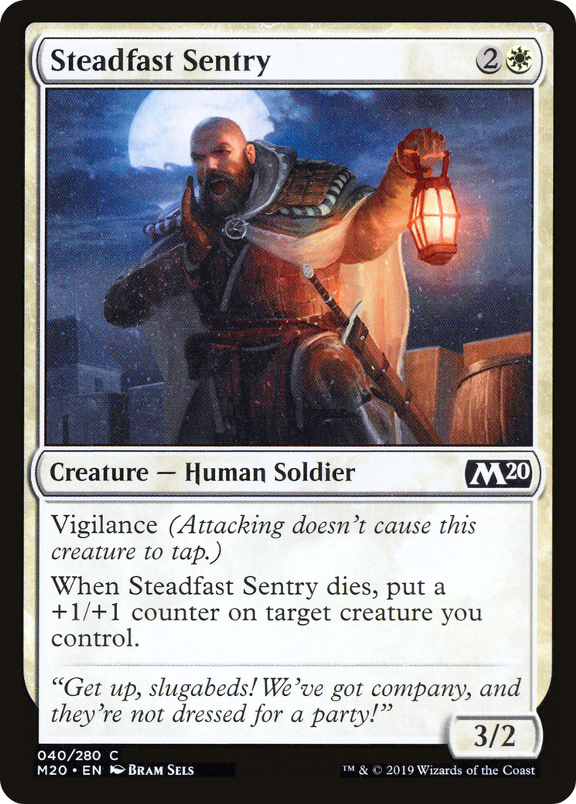 Steadfast Sentry — Core Set 2020 — Magic: The Gathering