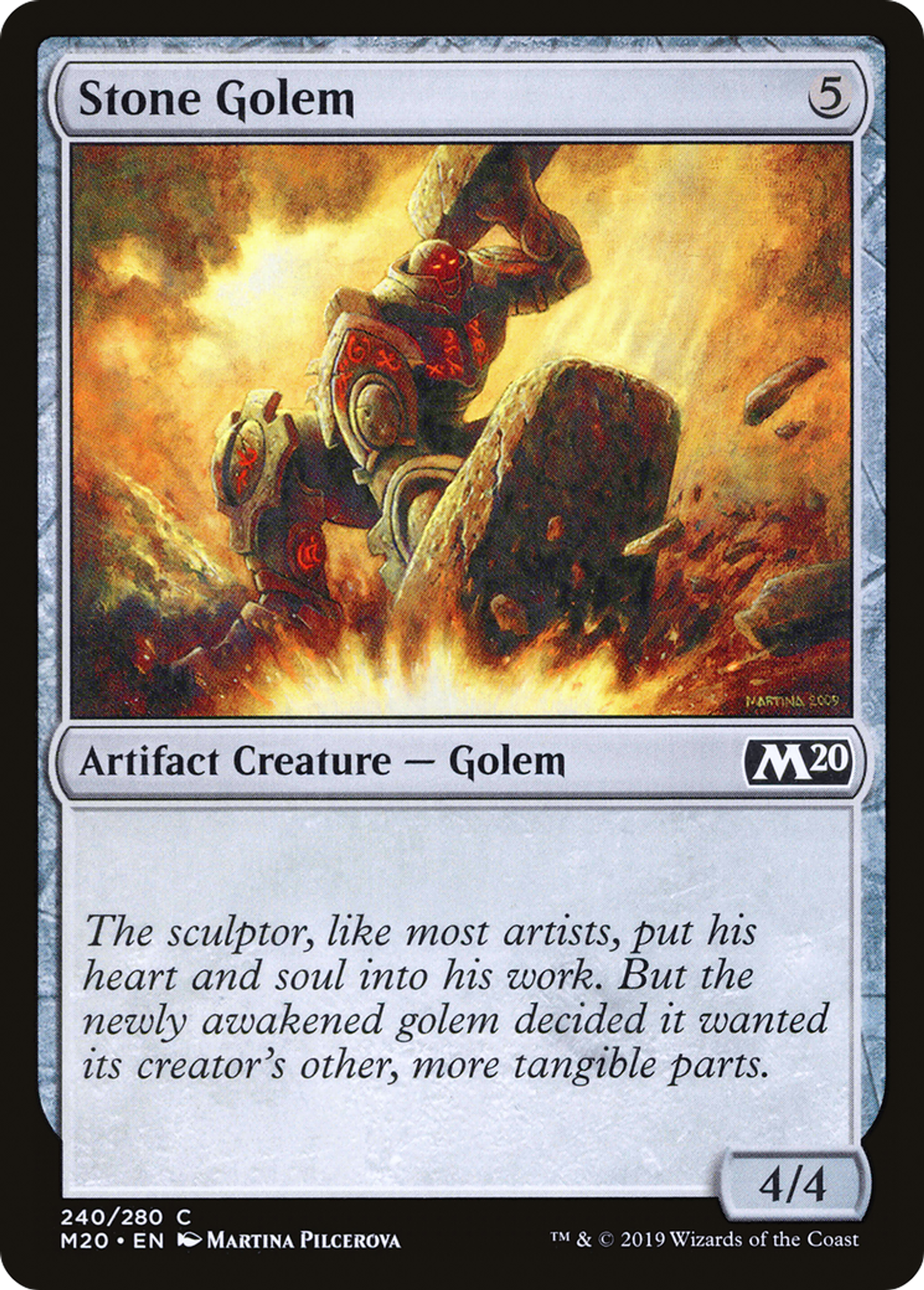 Stone Golem — Core Set 2020 — Magic: The Gathering