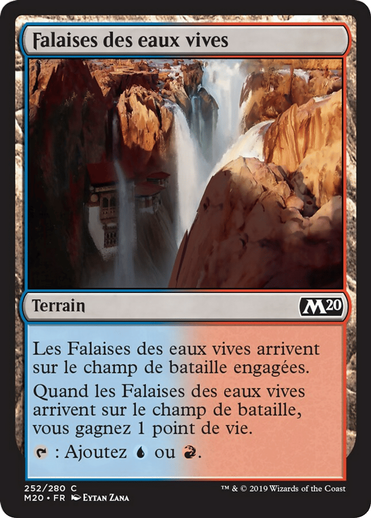 Falaises des eaux vives — Core Set 2020 — Magic: The Gathering