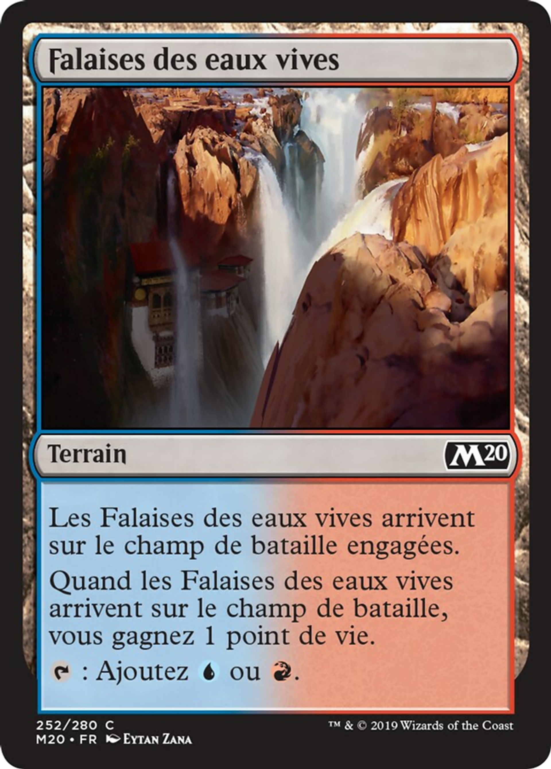 Falaises des eaux vives — Core Set 2020 — Magic: The Gathering