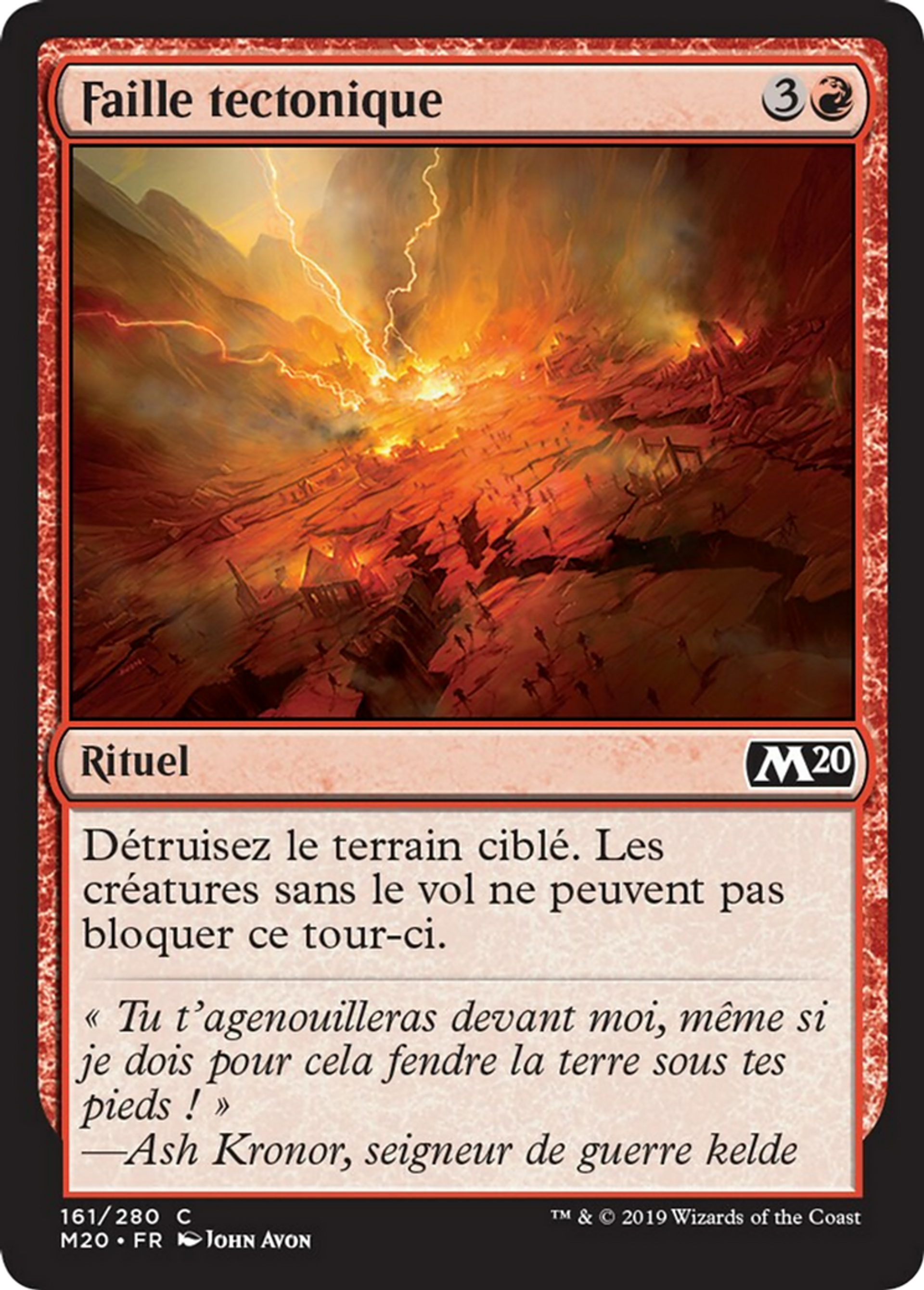 Faille tectonique — Core Set 2020 — Magic: The Gathering