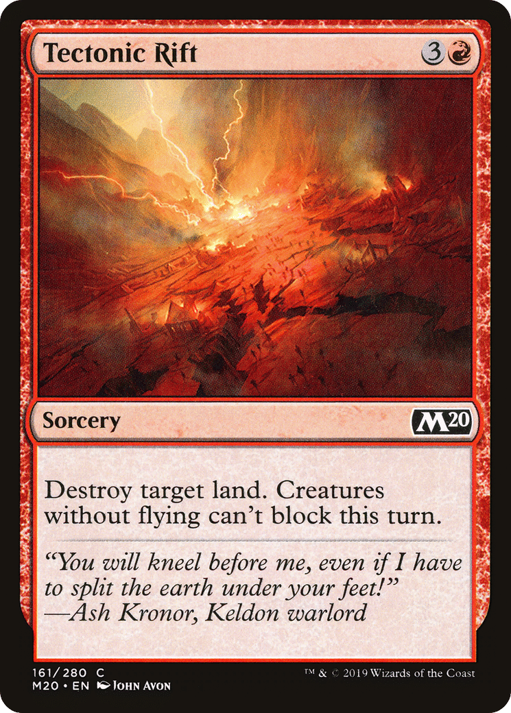 Tectonic Rift — Core Set 2020 — Magic: The Gathering