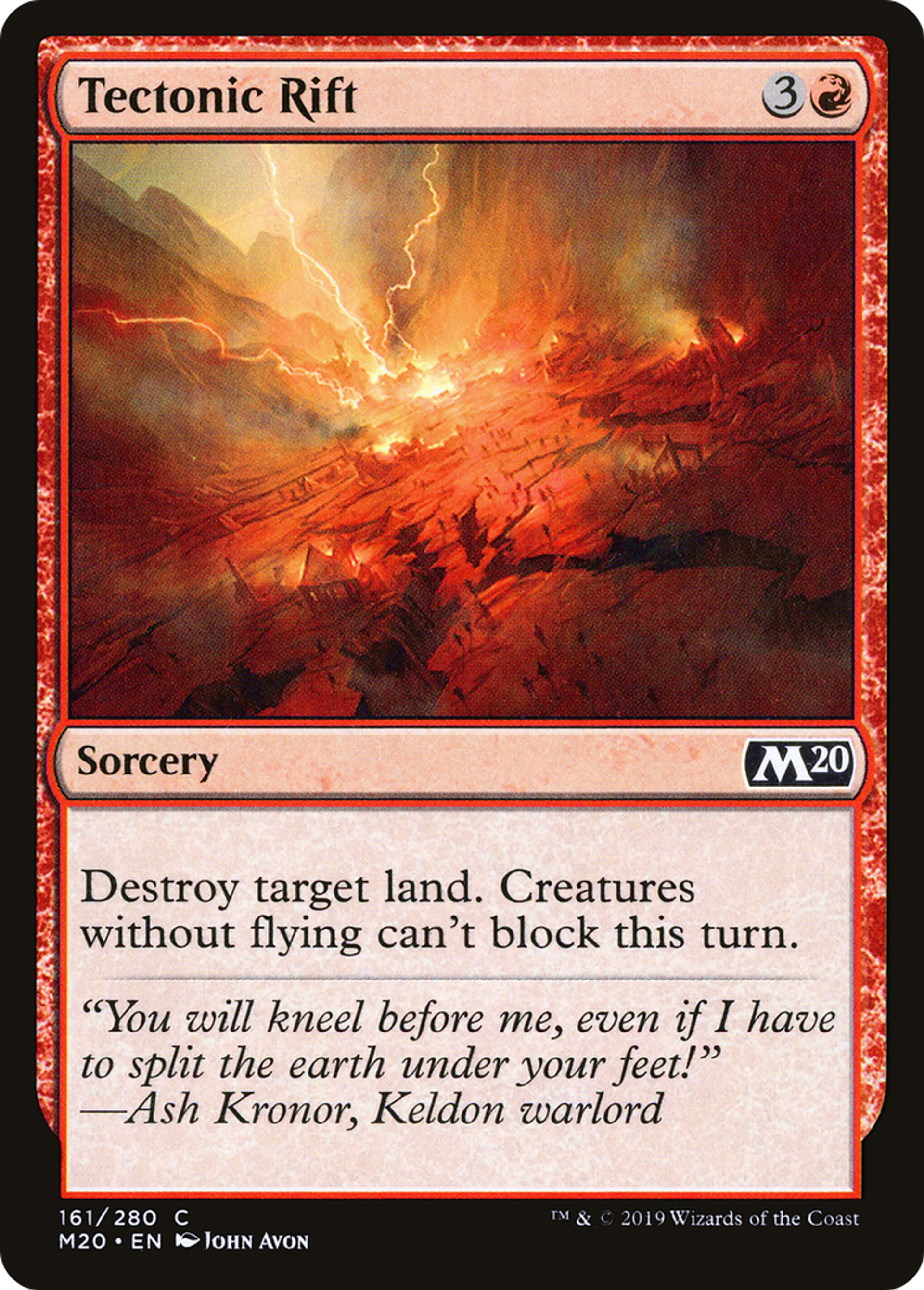 Tectonic Rift — Core Set 2020 — Magic: The Gathering