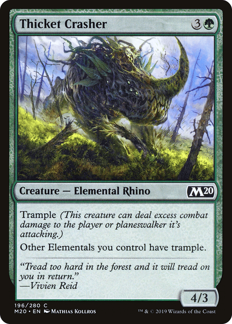 Thicket Crasher — Core Set 2020 — Magic: The Gathering