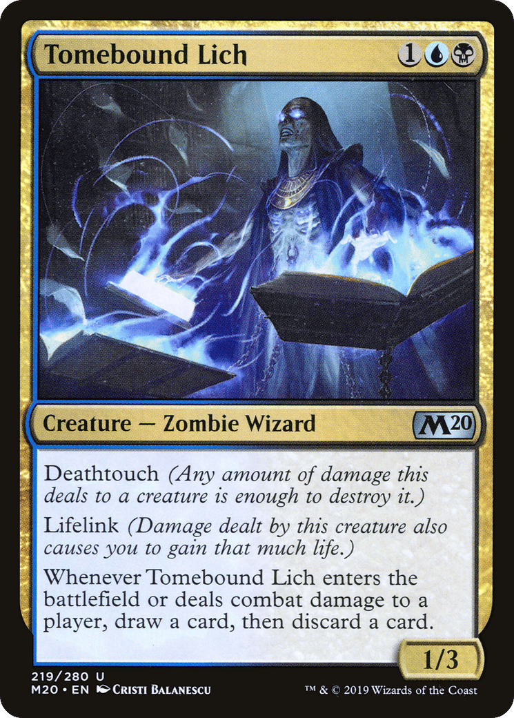 Tomebound Lich — Core Set 2020 — Magic: The Gathering