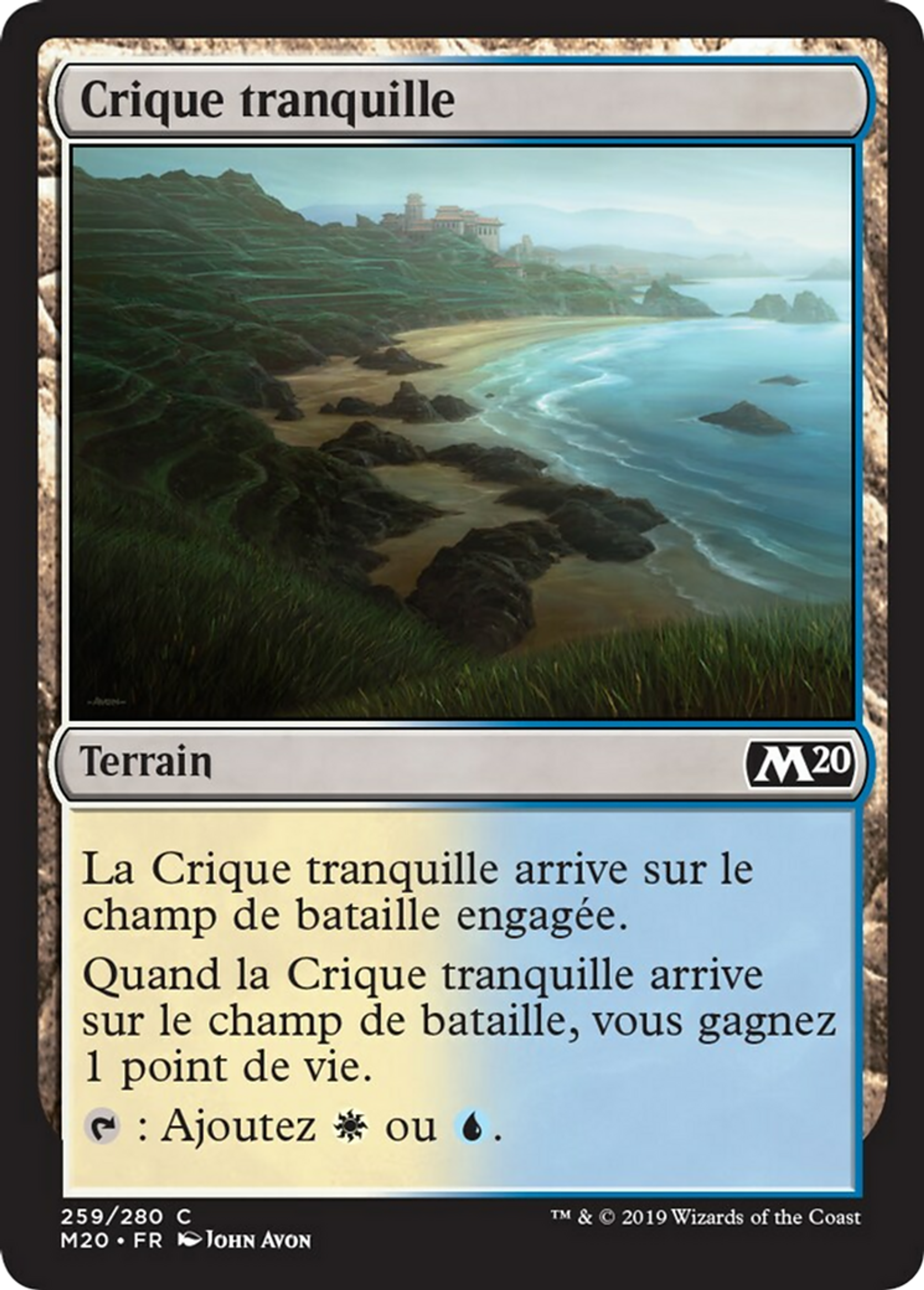 Crique tranquille — Core Set 2020 — Magic: The Gathering