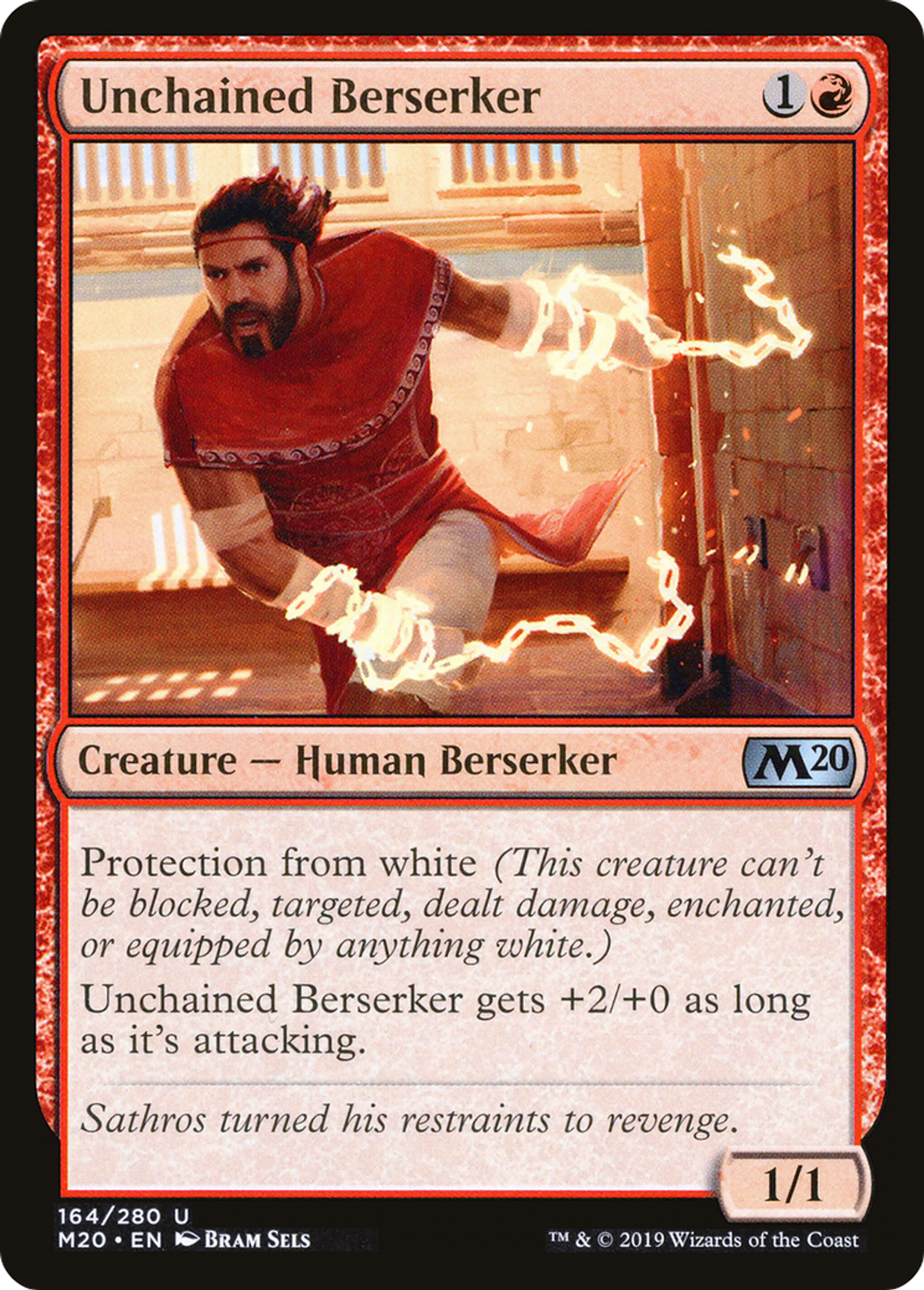 Unchained Berserker — Core Set 2020 — Magic: The Gathering