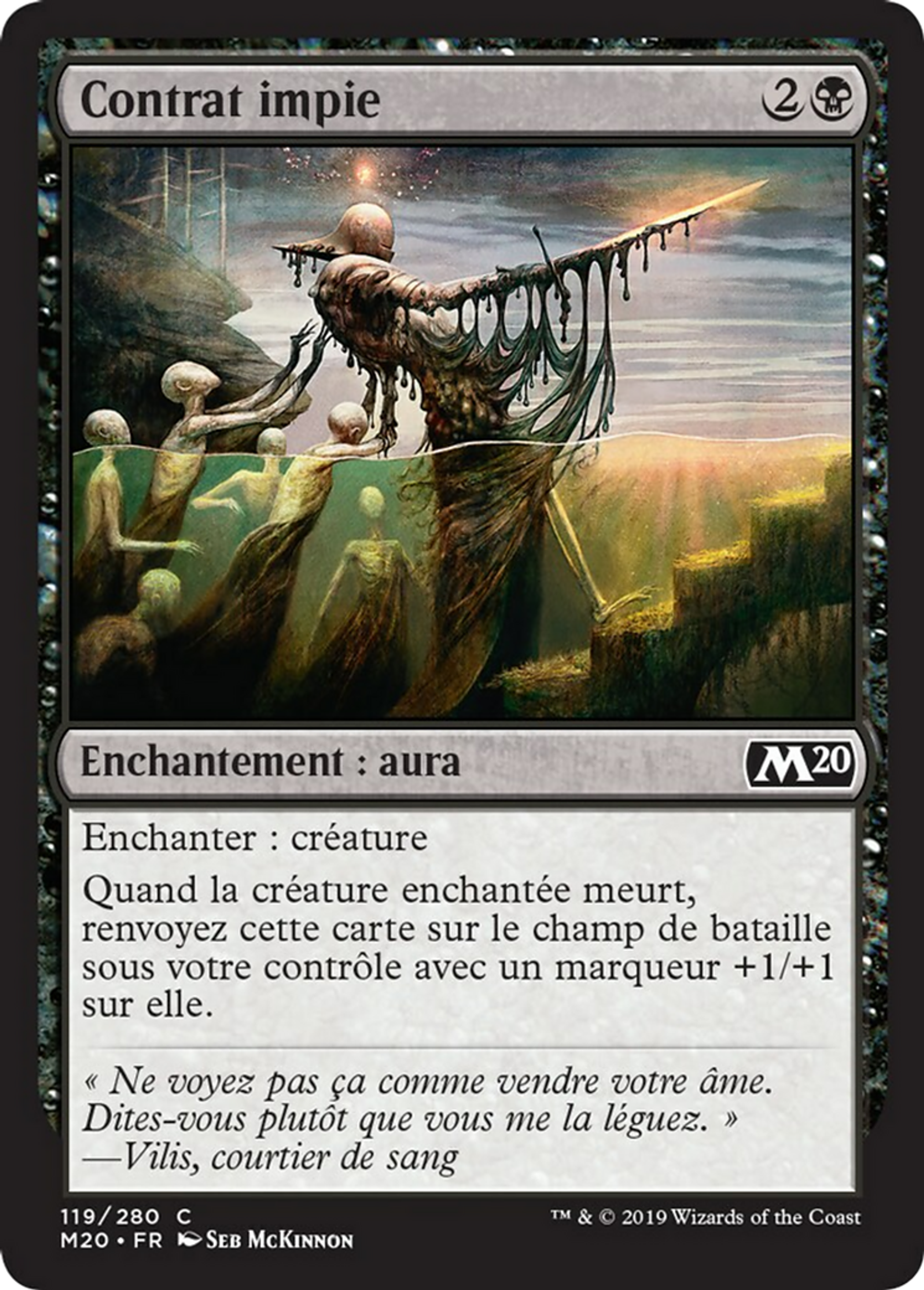 Contrat impie — Core Set 2020 — Magic: The Gathering