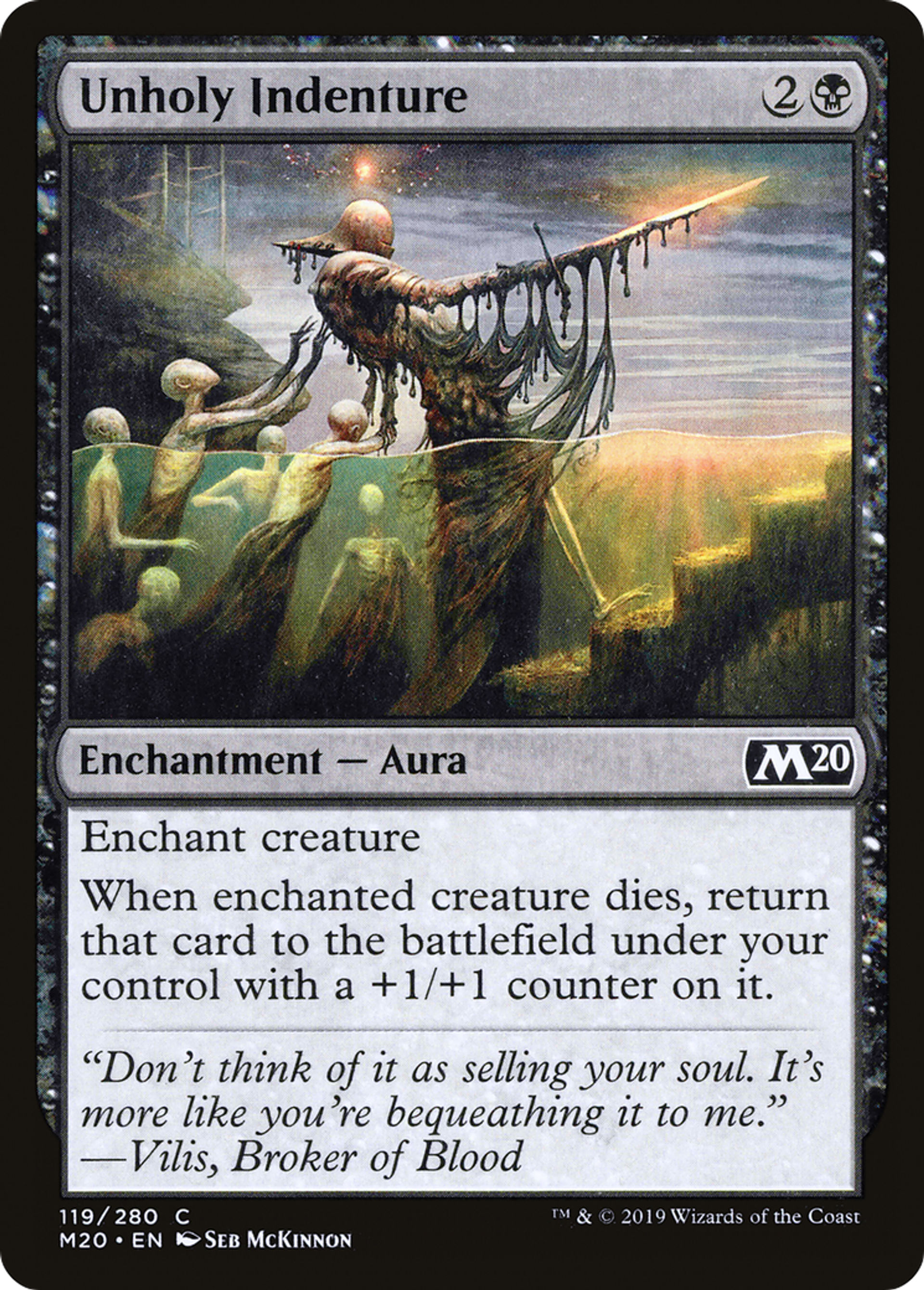 Unholy Indenture — Core Set 2020 — Magic: The Gathering