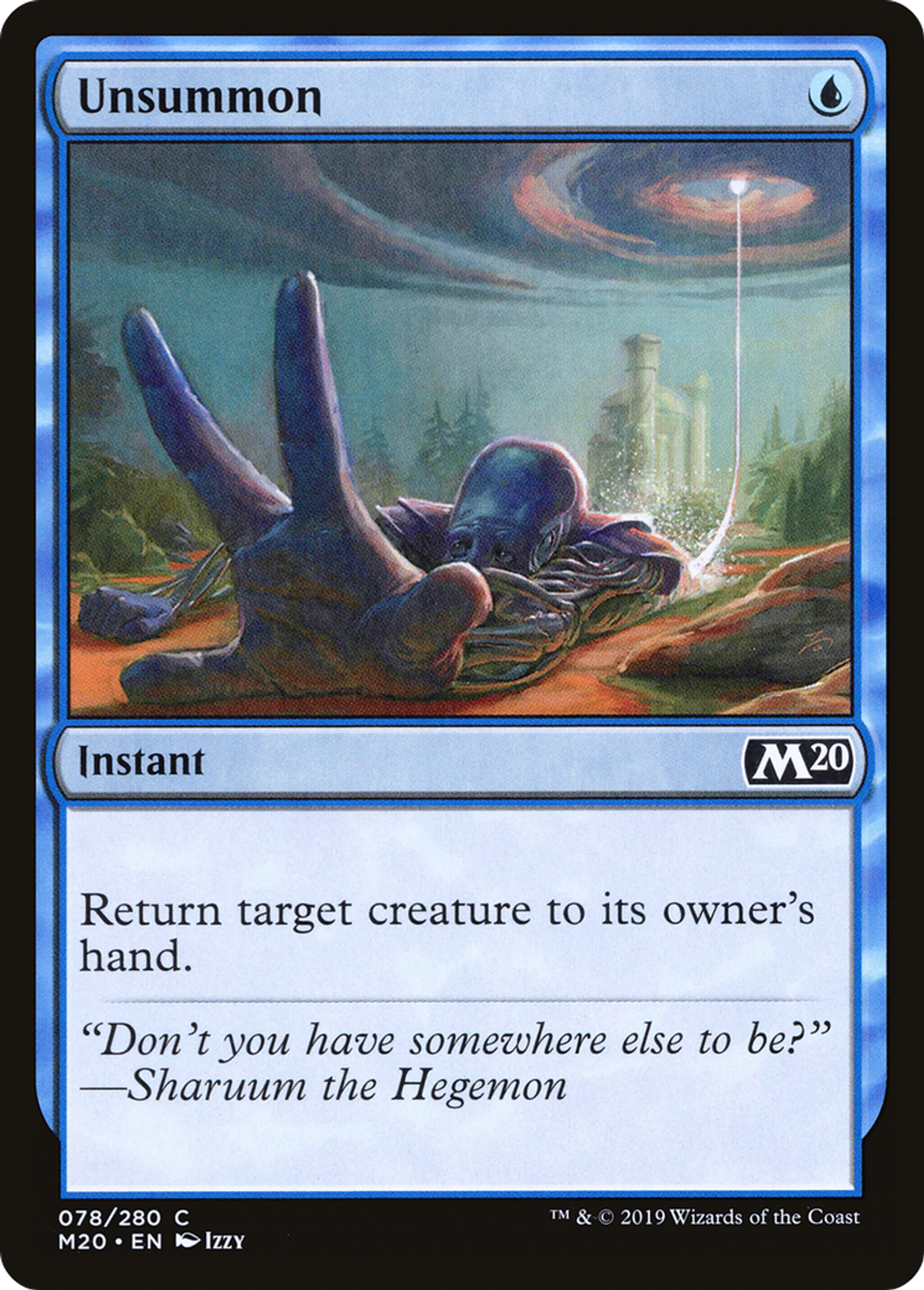 Désinvocation — Core Set 2020 — Magic: The Gathering