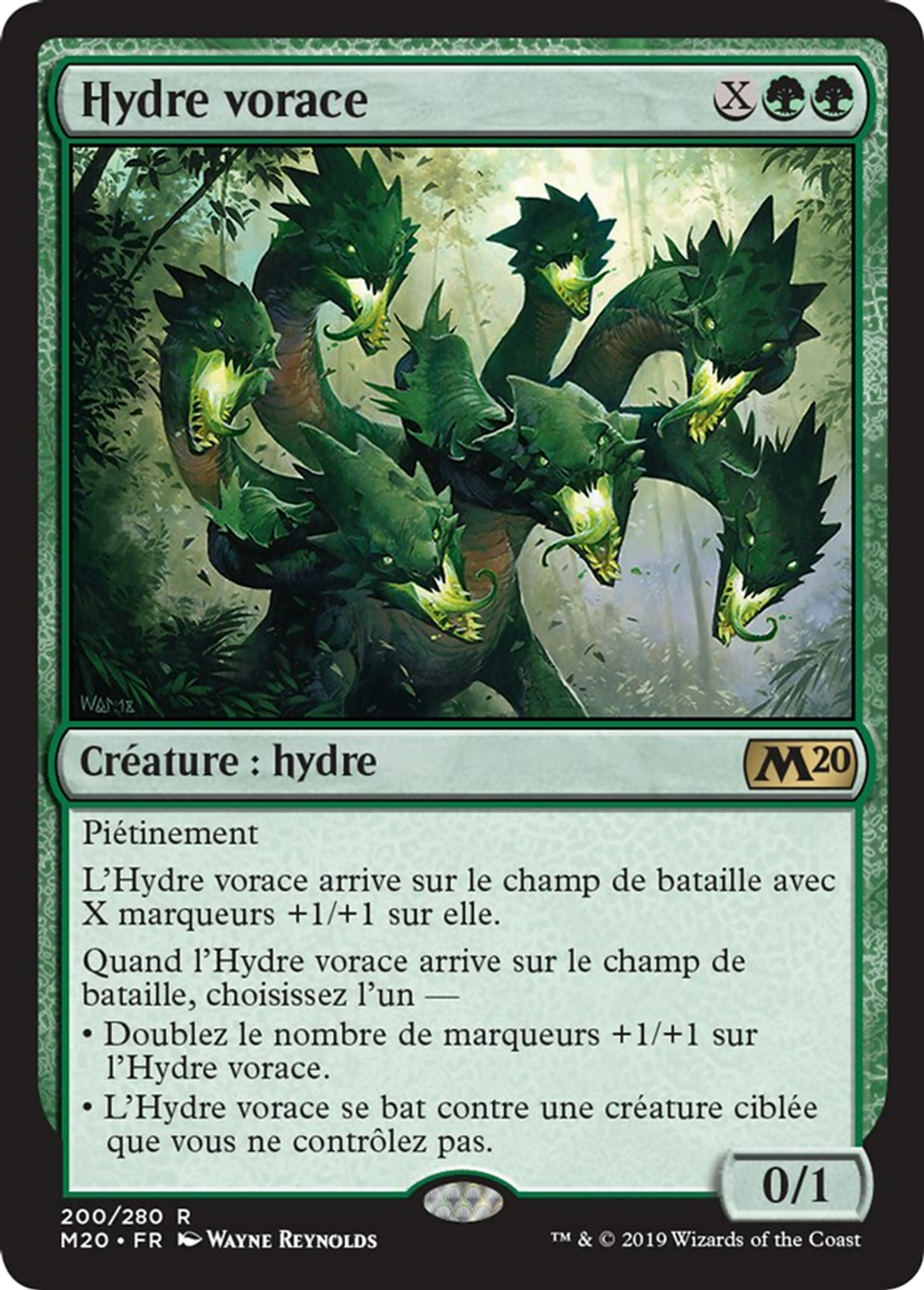Hydre vorace — Core Set 2020 — Magic: The Gathering