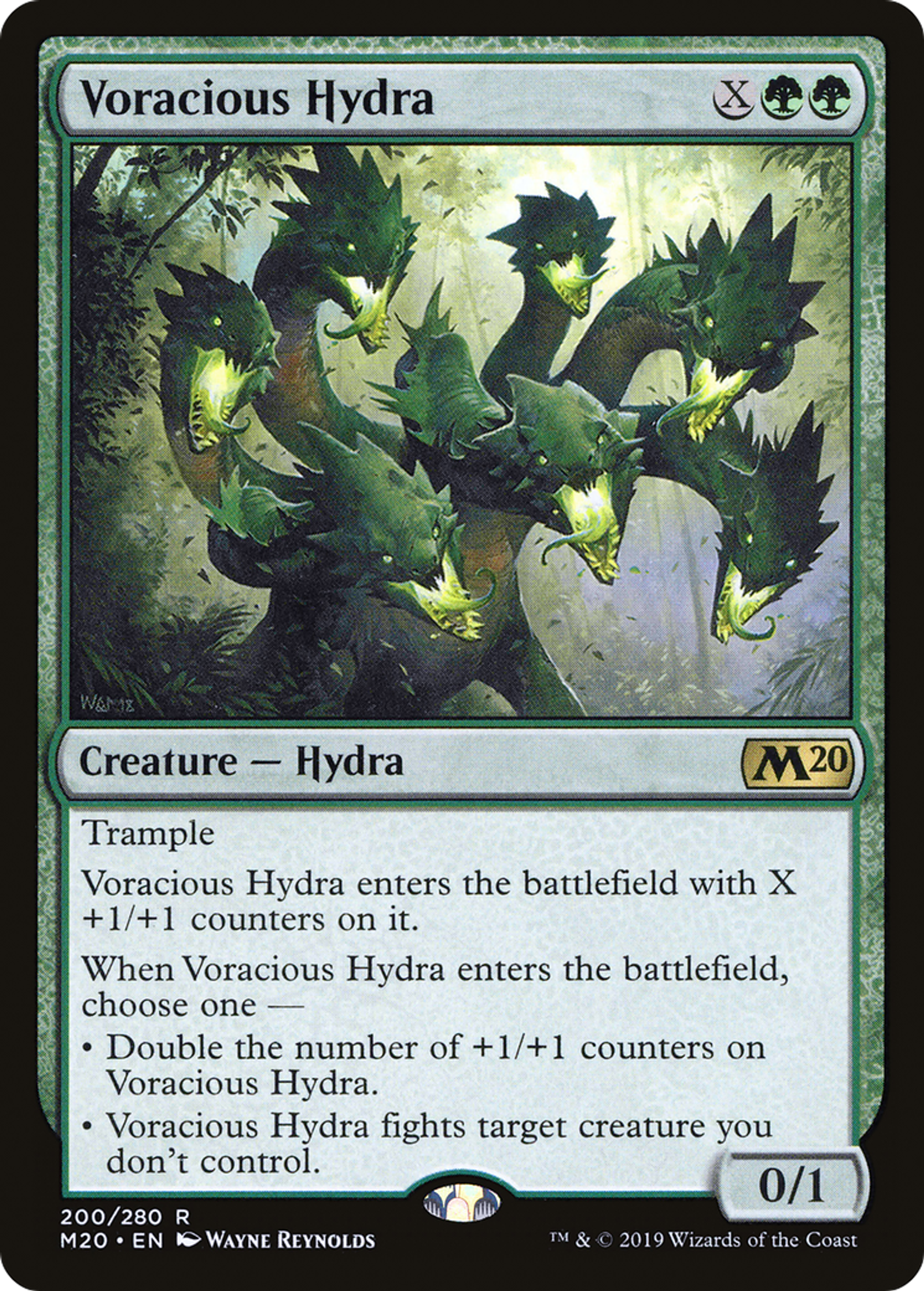 Voracious Hydra — Core Set 2020 — Magic: The Gathering
