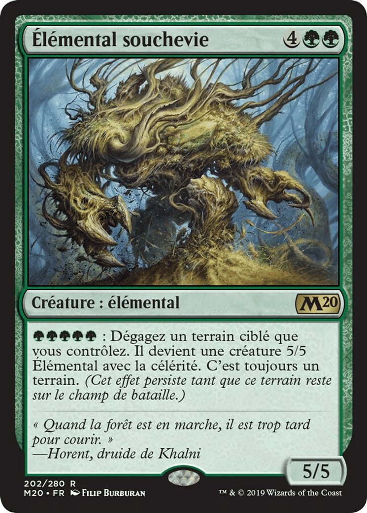 Élémental souchevie — Core Set 2020 — Magic: The Gathering