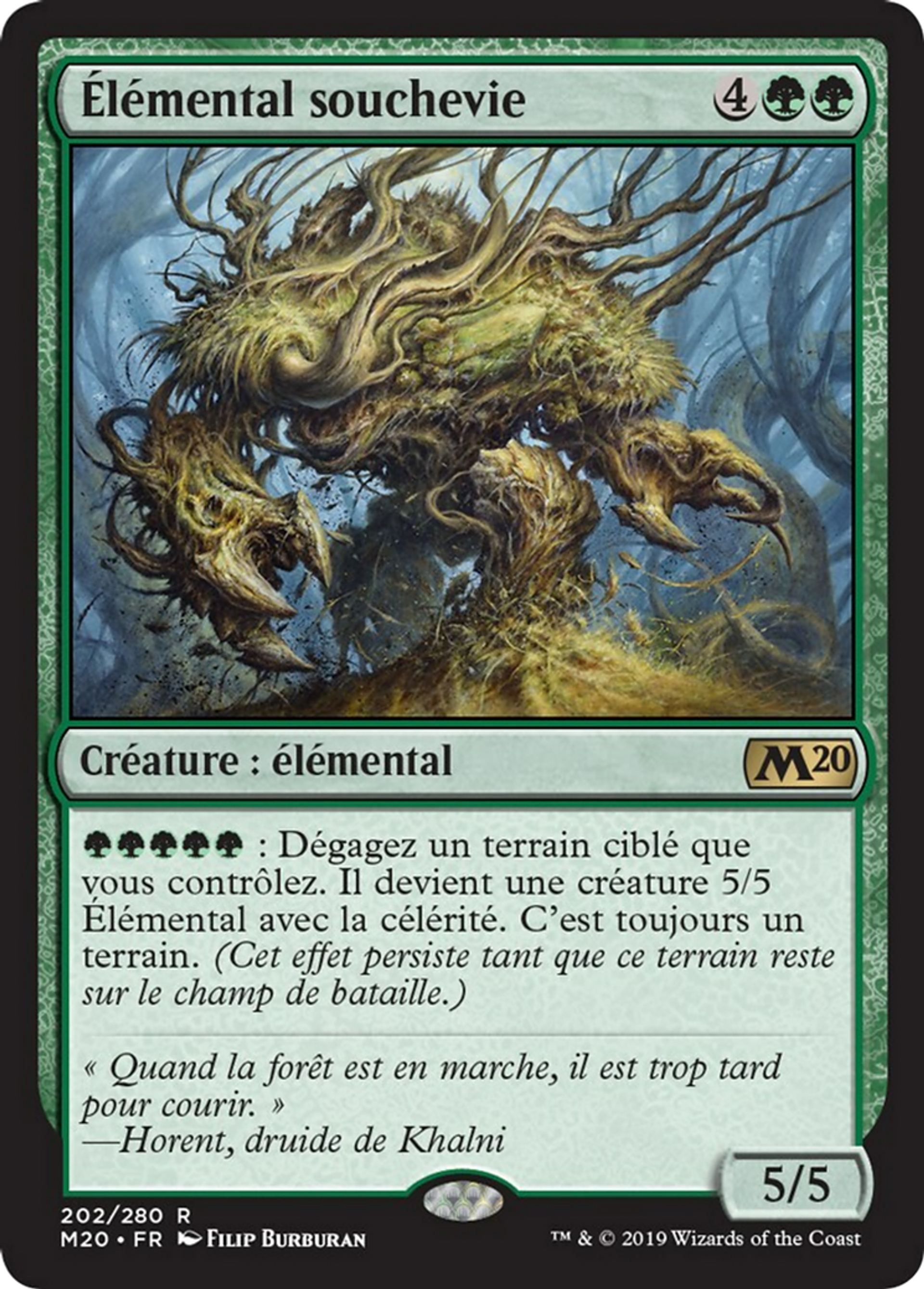 Élémental souchevie — Core Set 2020 — Magic: The Gathering
