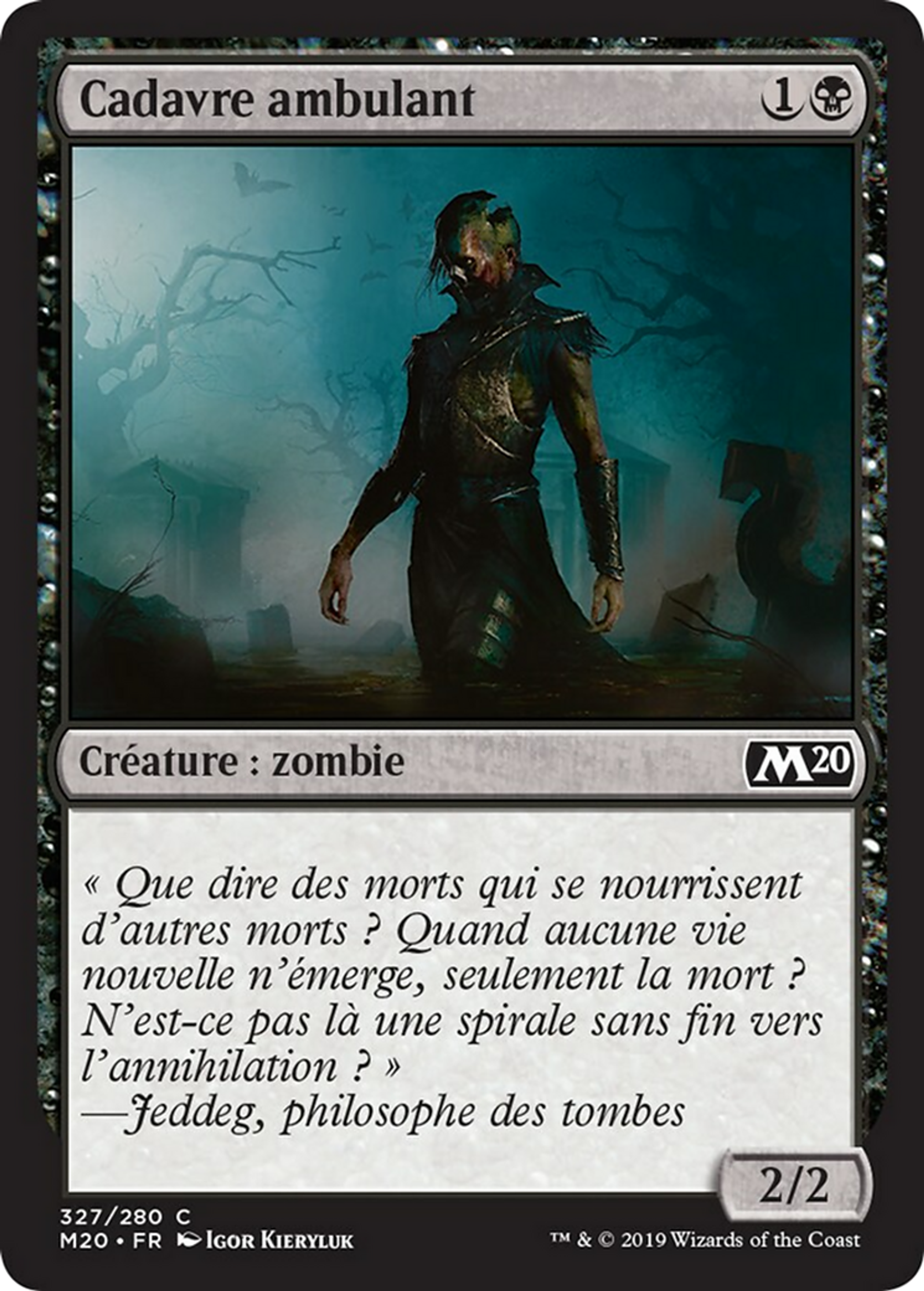Cadavre ambulant — Core Set 2020 — Magic: The Gathering