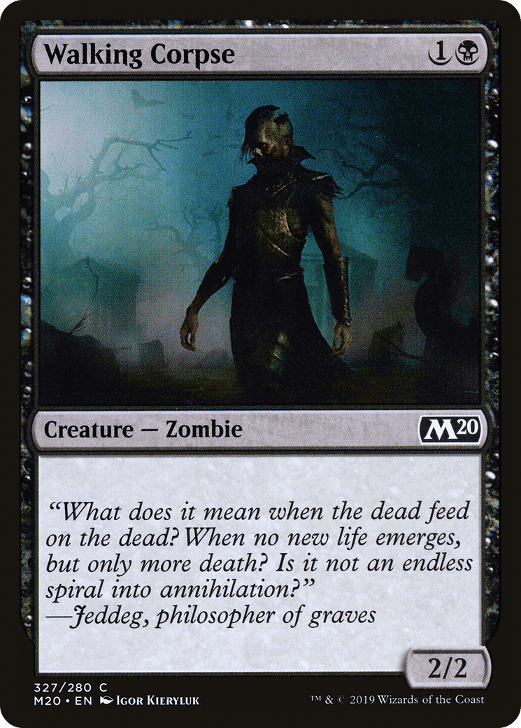 Walking Corpse — Core Set 2020 — Magic: The Gathering