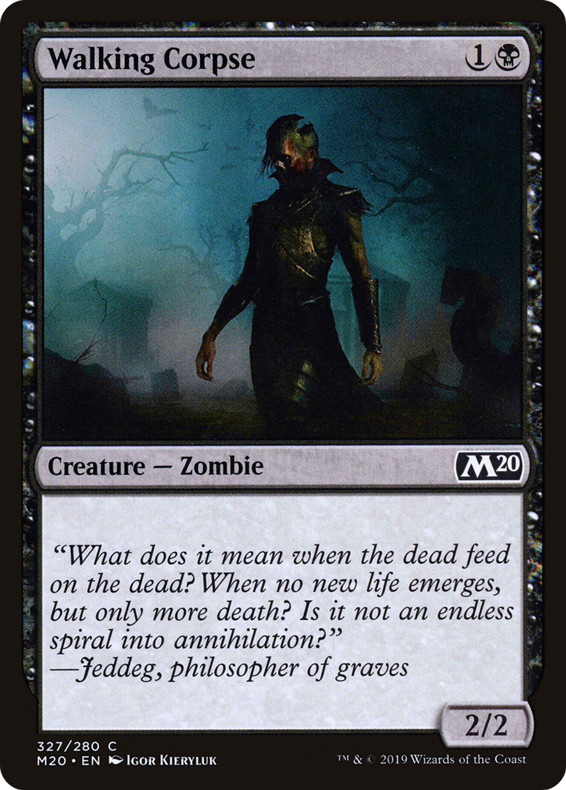 Walking Corpse — Core Set 2020 — Magic: The Gathering