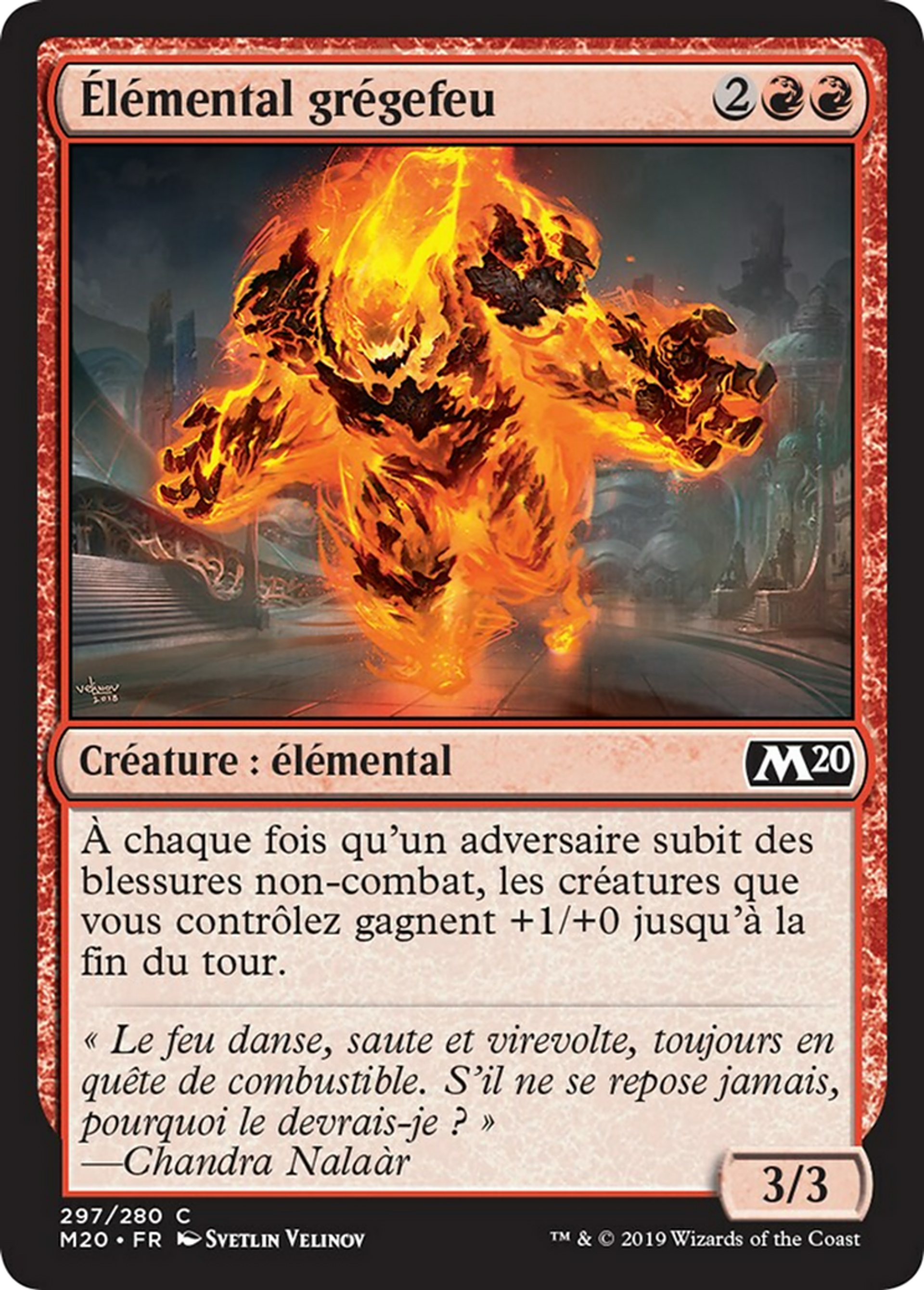 Élémental grégefeu — Core Set 2020 — Magic: The Gathering