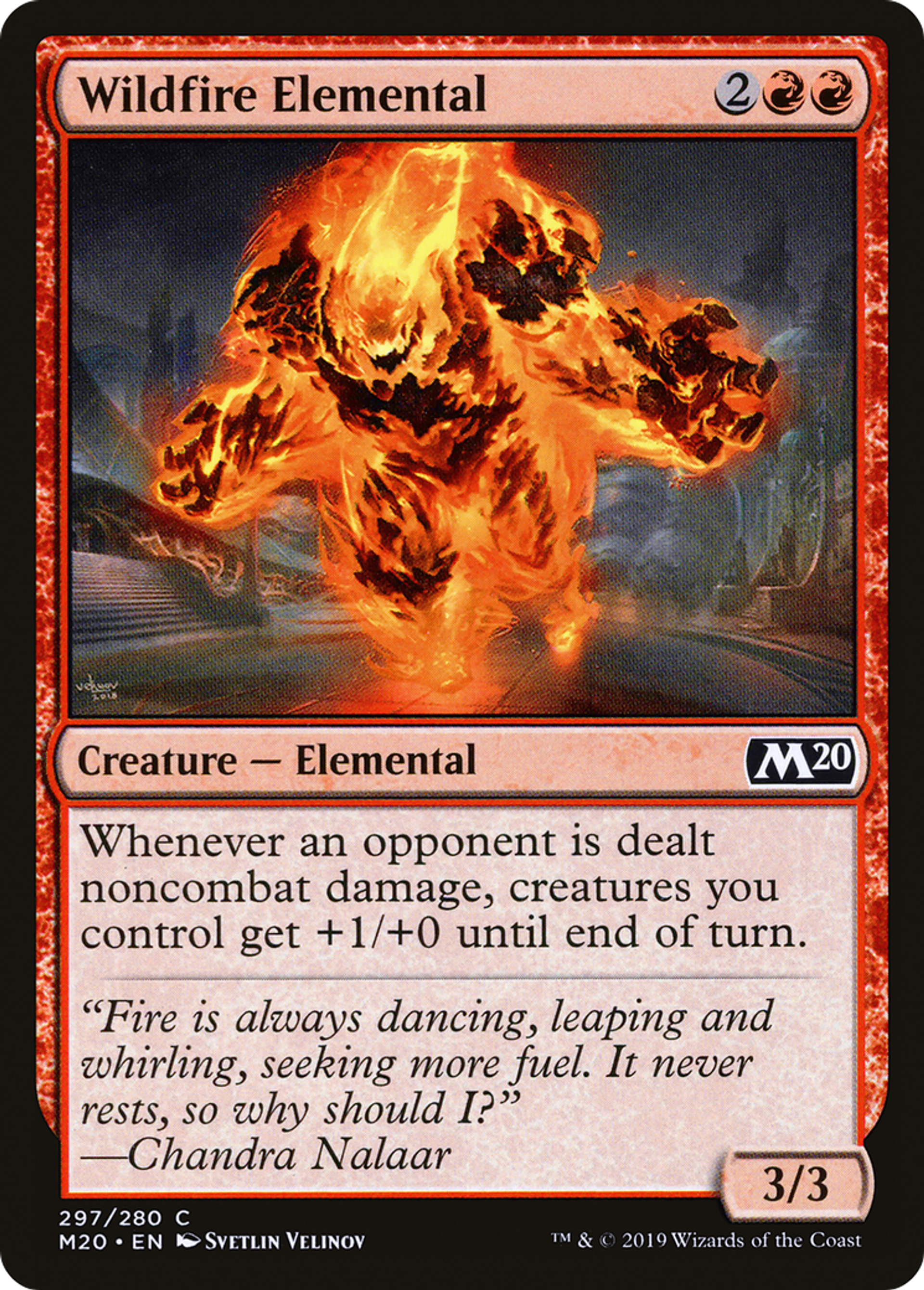 Wildfire Elemental — Core Set 2020 — Magic: The Gathering