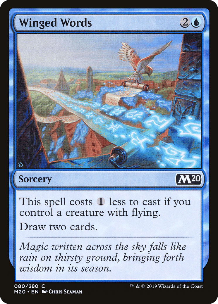 Winged Words — Core Set 2020 — Magic: The Gathering