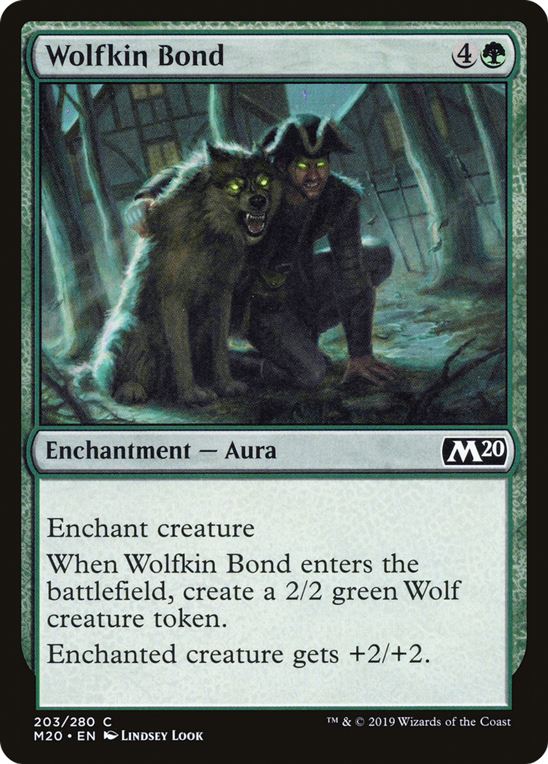 Wolfkin Bond — Core Set 2020 — Magic: The Gathering