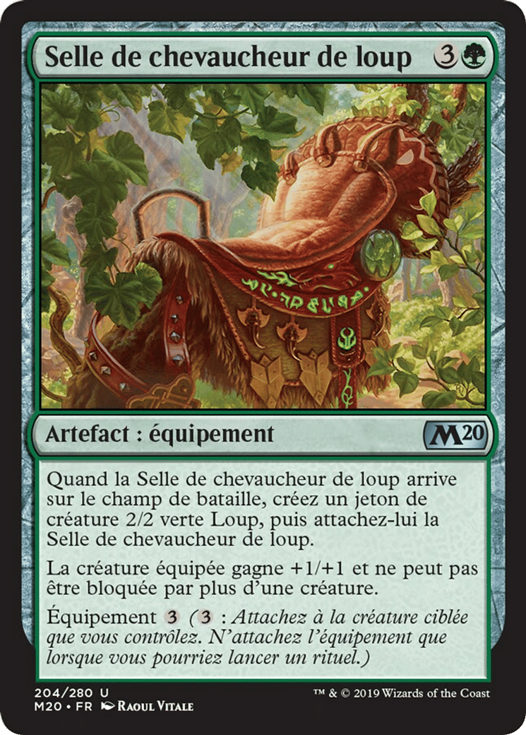 Selle de chevaucheur de loup — Core Set 2020 — Magic: The Gathering