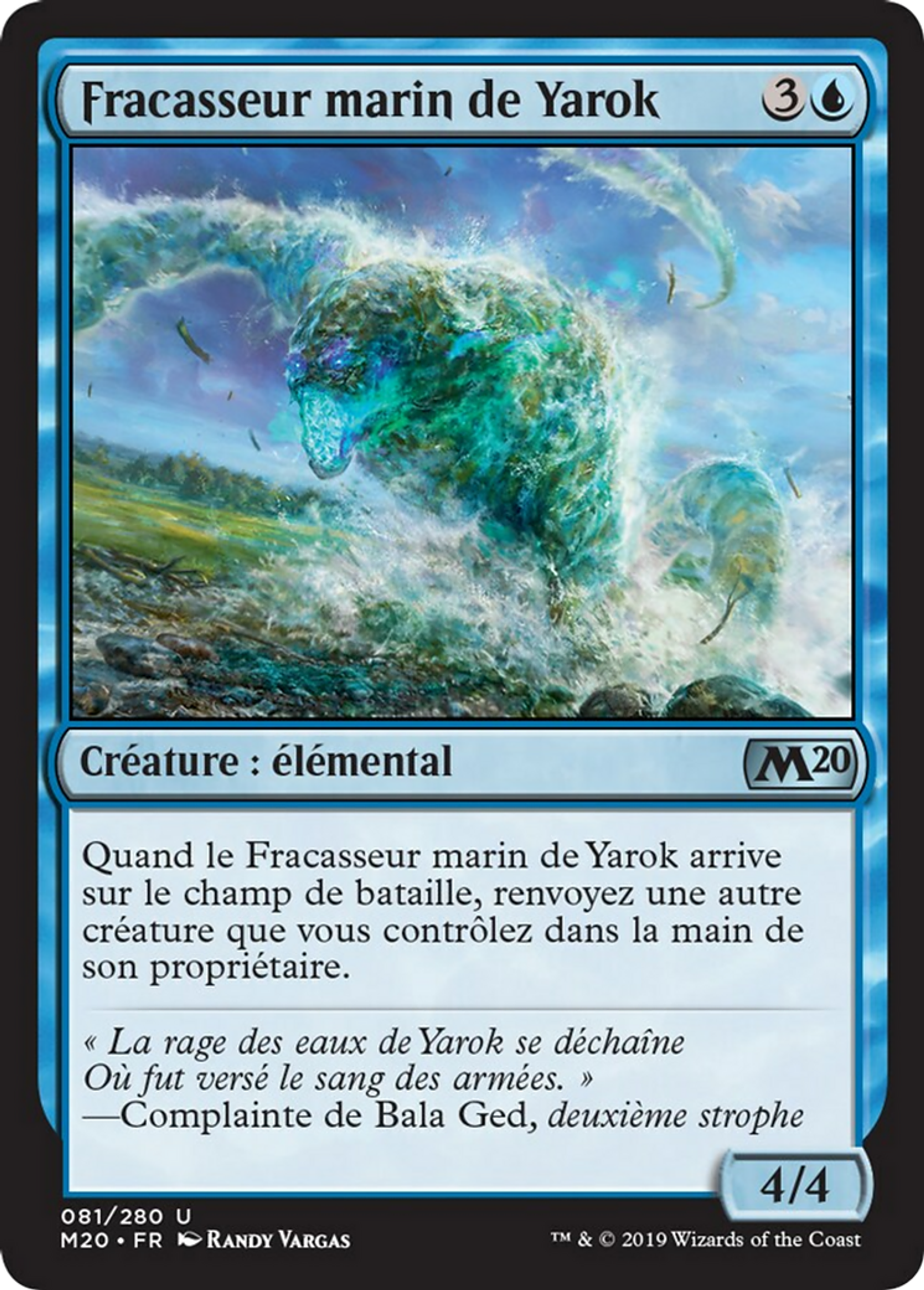 Fracasseur marin de Yarok — Core Set 2020 — Magic: The Gathering