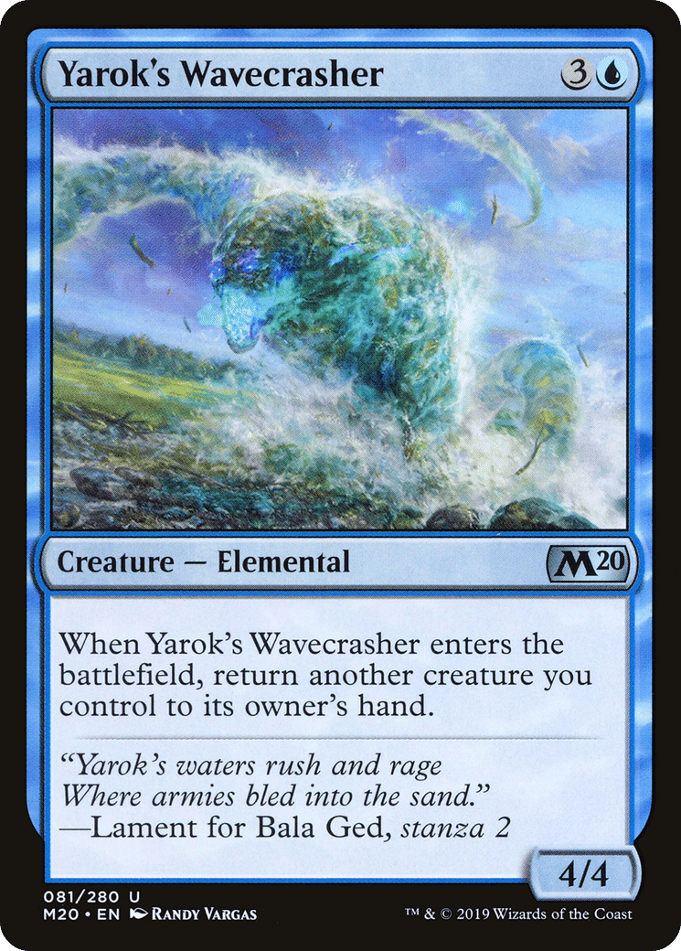 Yarok's Wavecrasher — Core Set 2020 — Magic: The Gathering