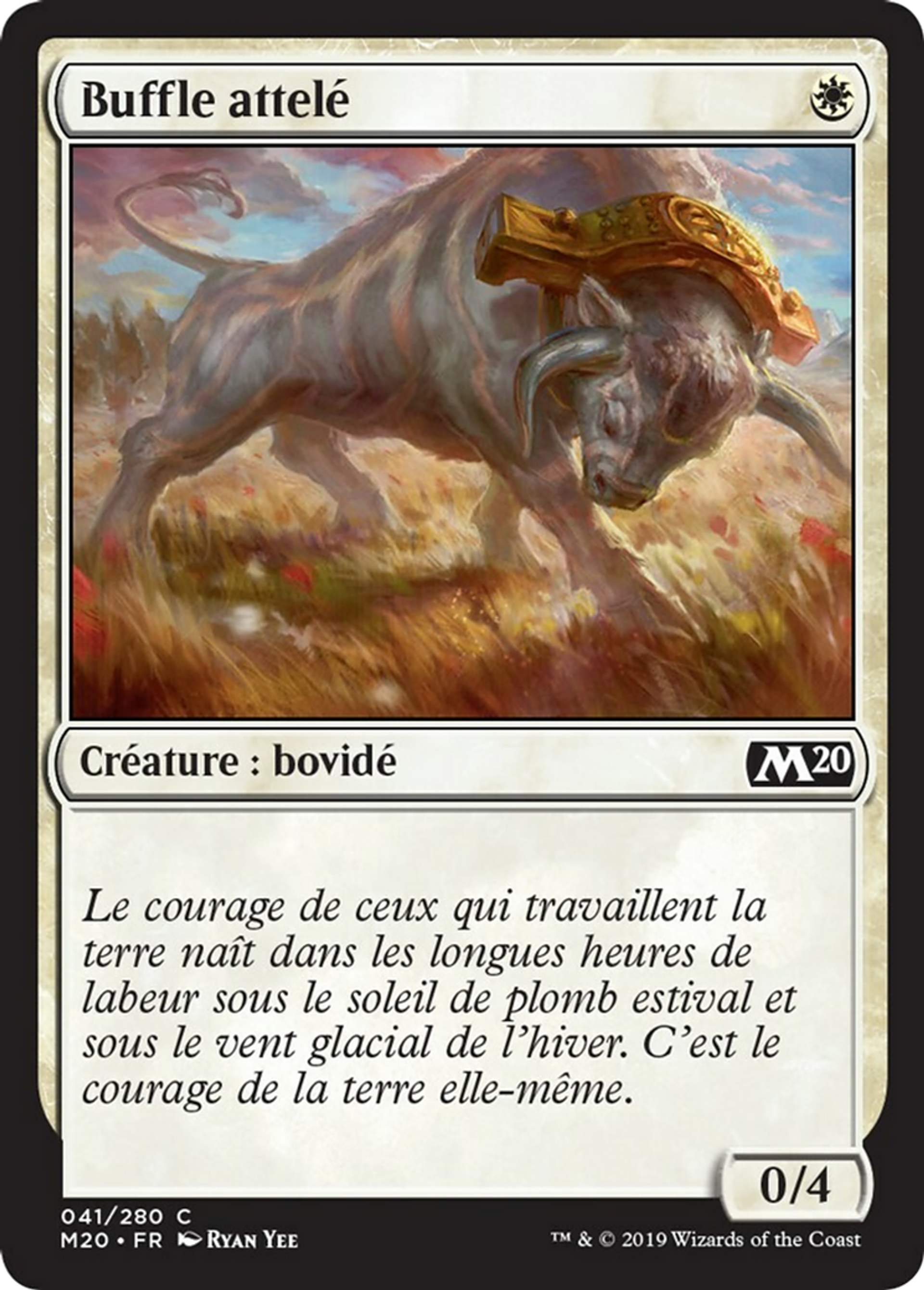 Buffle attelé — Core Set 2020 — Magic: The Gathering