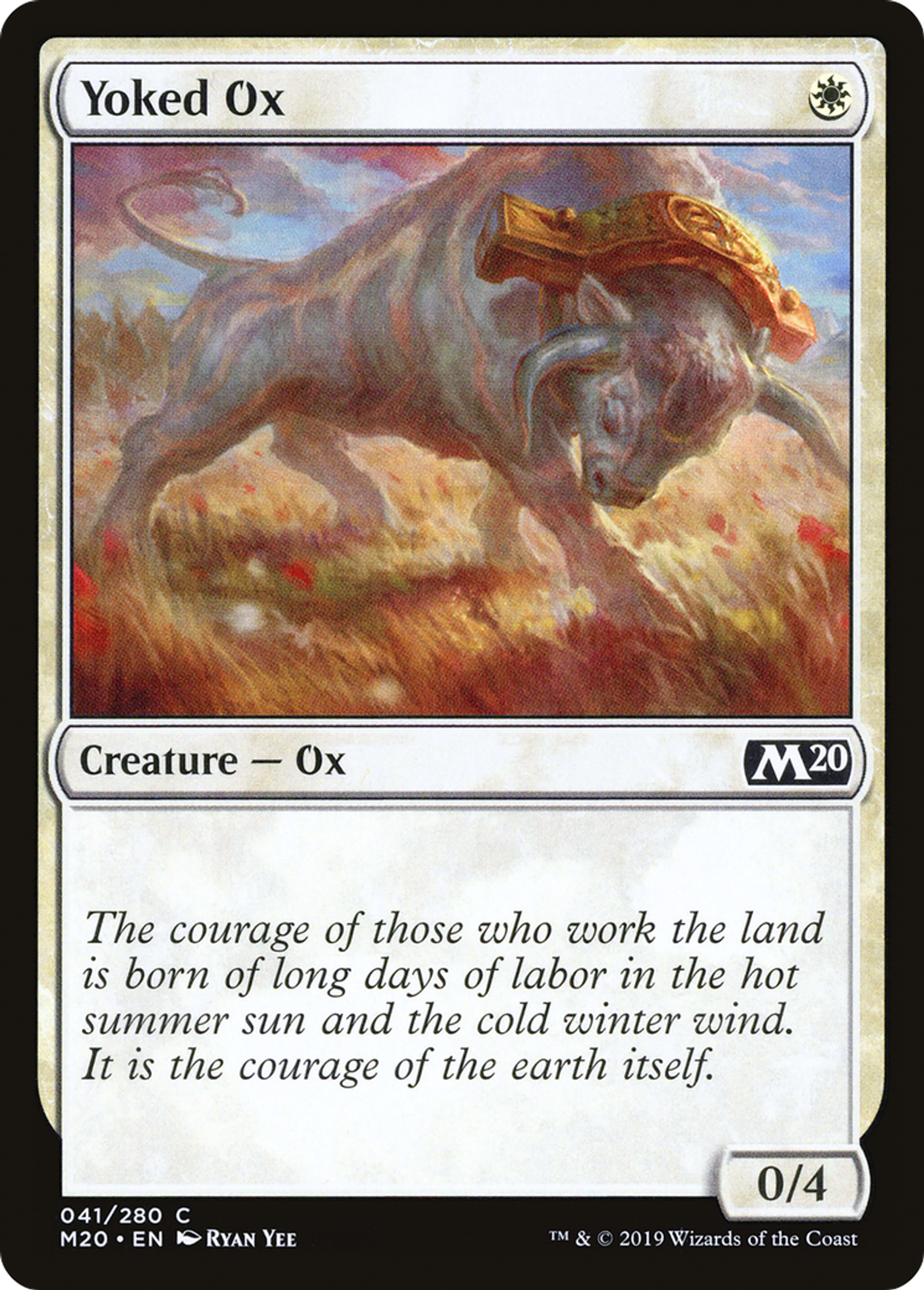 Yoked Ox — Core Set 2020 — Magic: The Gathering