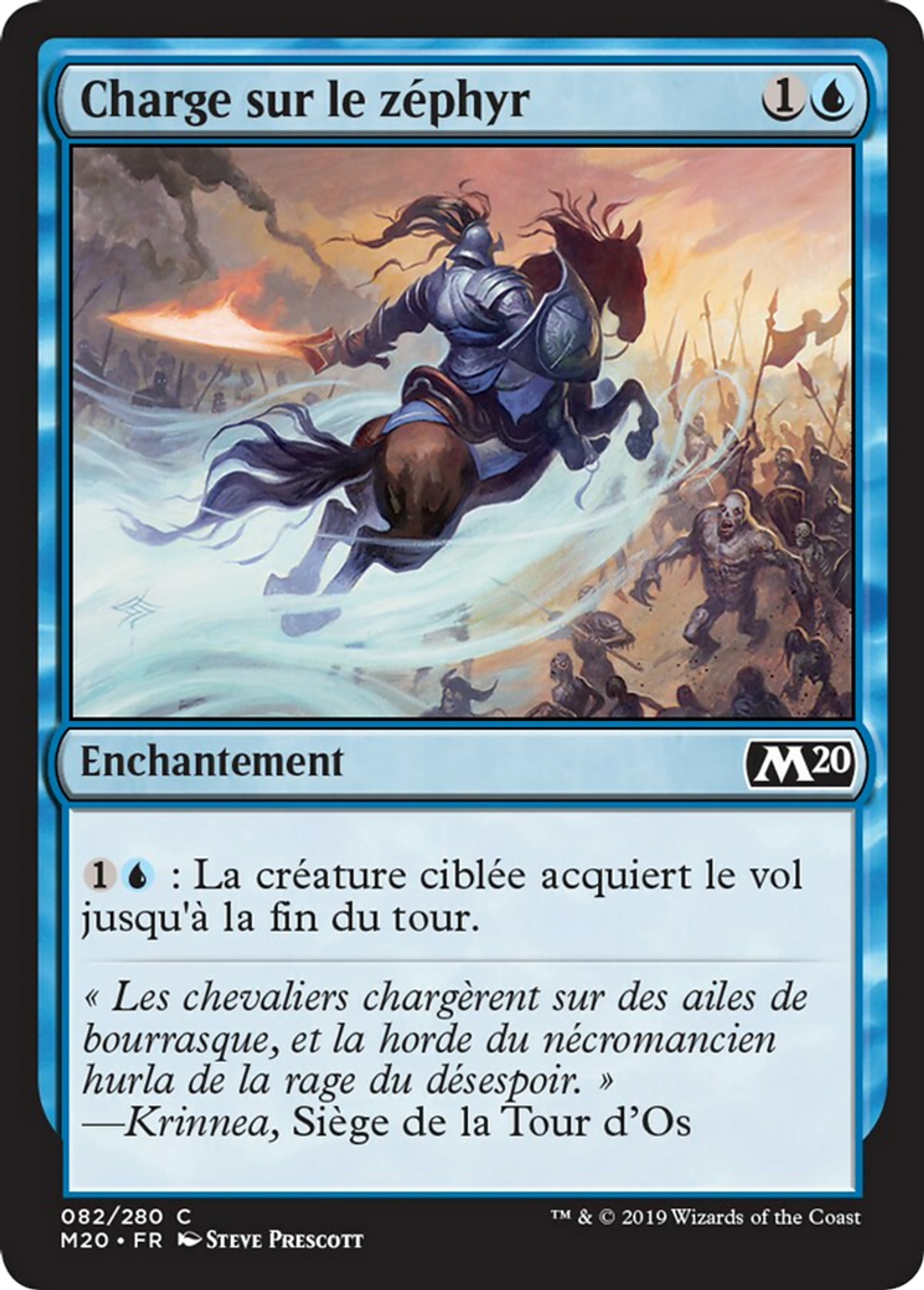 Charge sur le zéphyr — Core Set 2020 — Magic: The Gathering