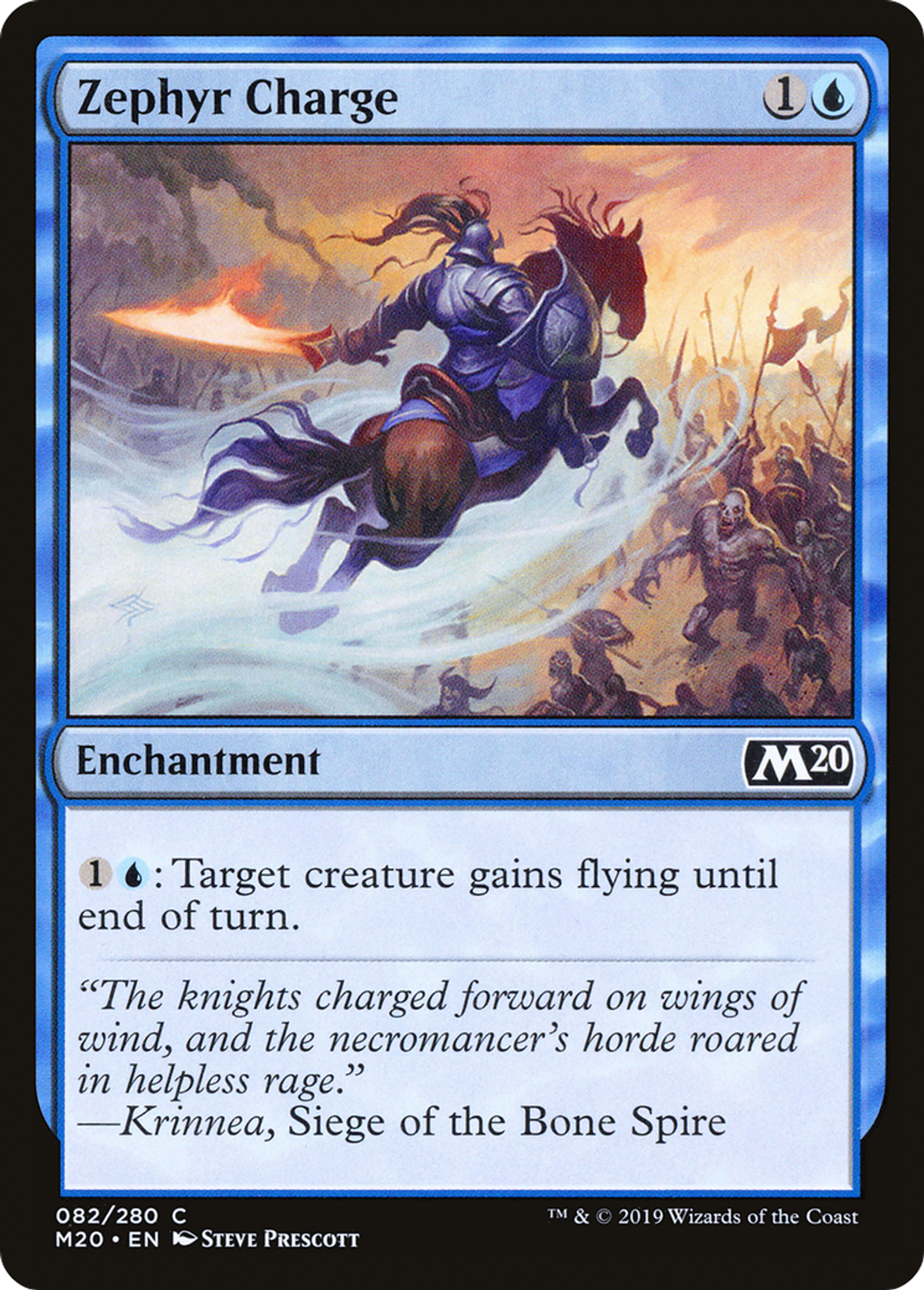 Charge sur le zéphyr — Core Set 2020 — Magic: The Gathering