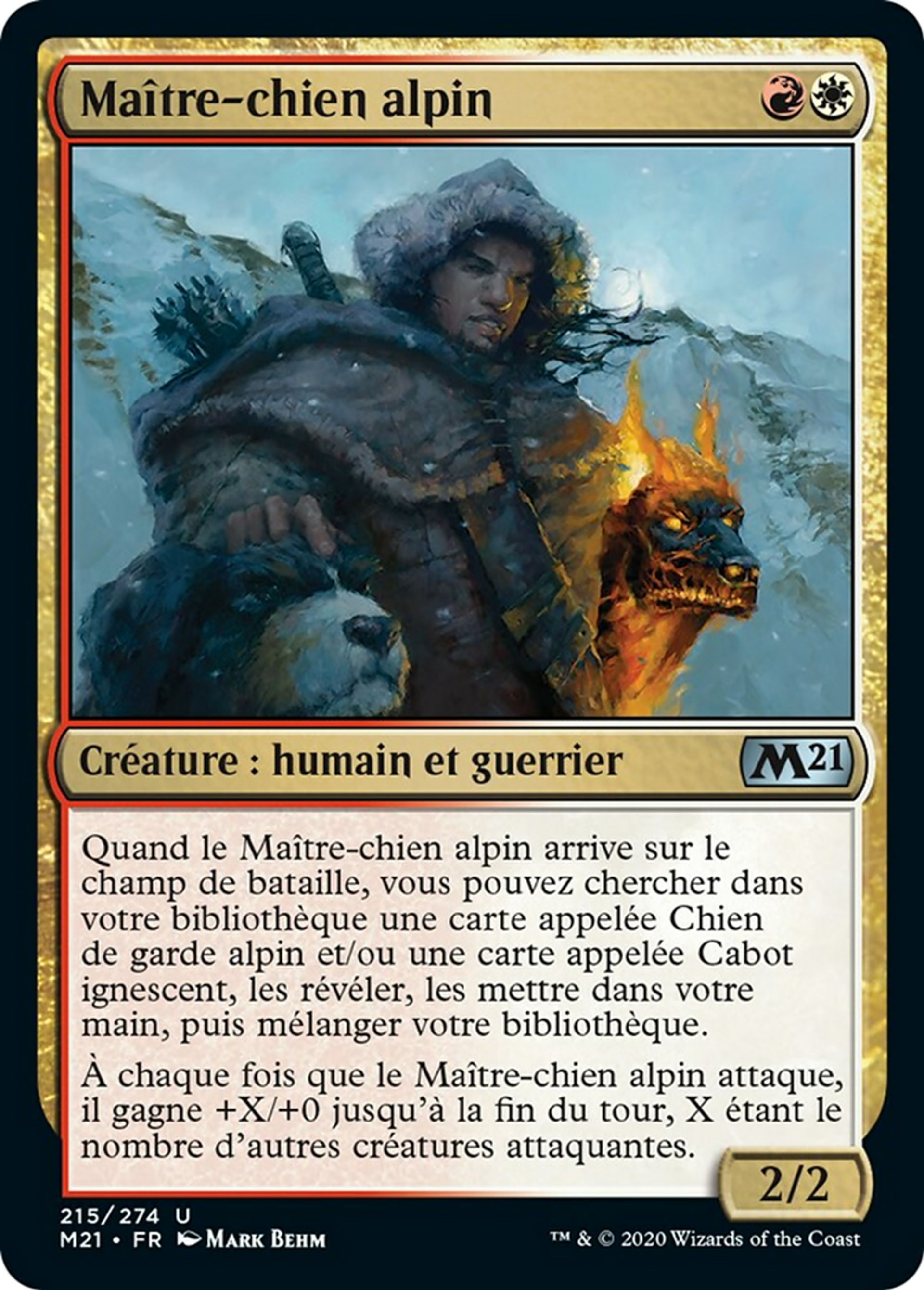 Maître-chien alpin — Core Set 2021 — Magic: The Gathering
