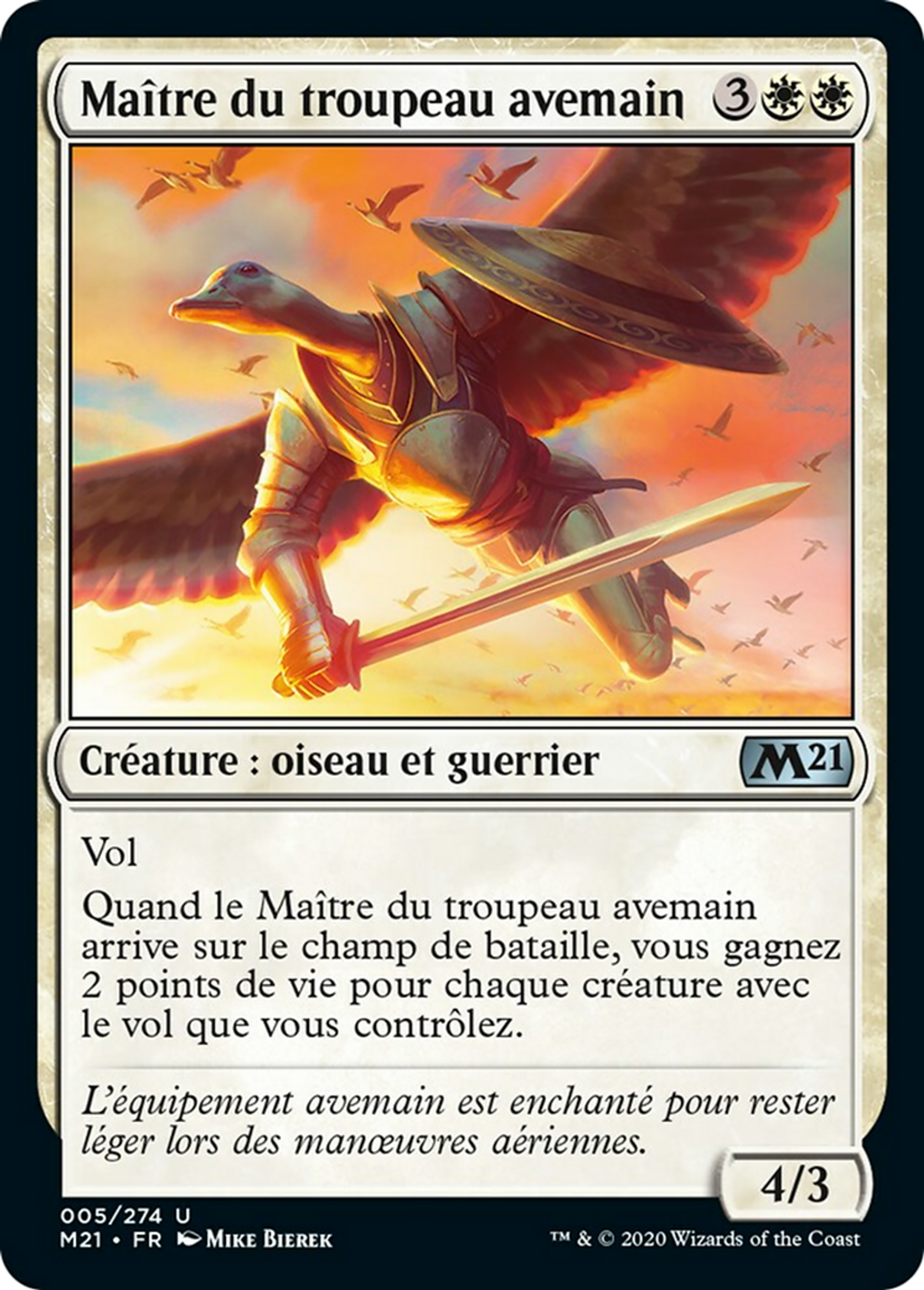 Maître du troupeau avemain — Core Set 2021 — Magic: The Gathering