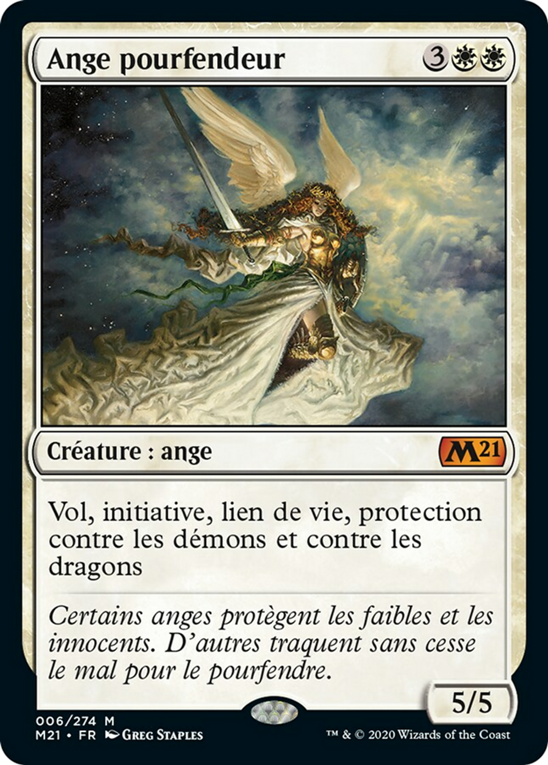 Ange pourfendeur — Core Set 2021 — Magic: The Gathering