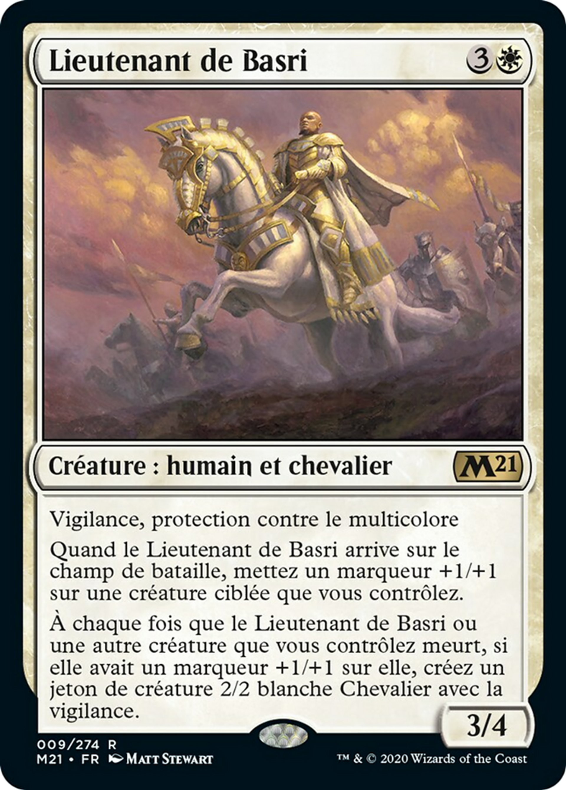 Lieutenant de Basri — Core Set 2021 — Magic: The Gathering