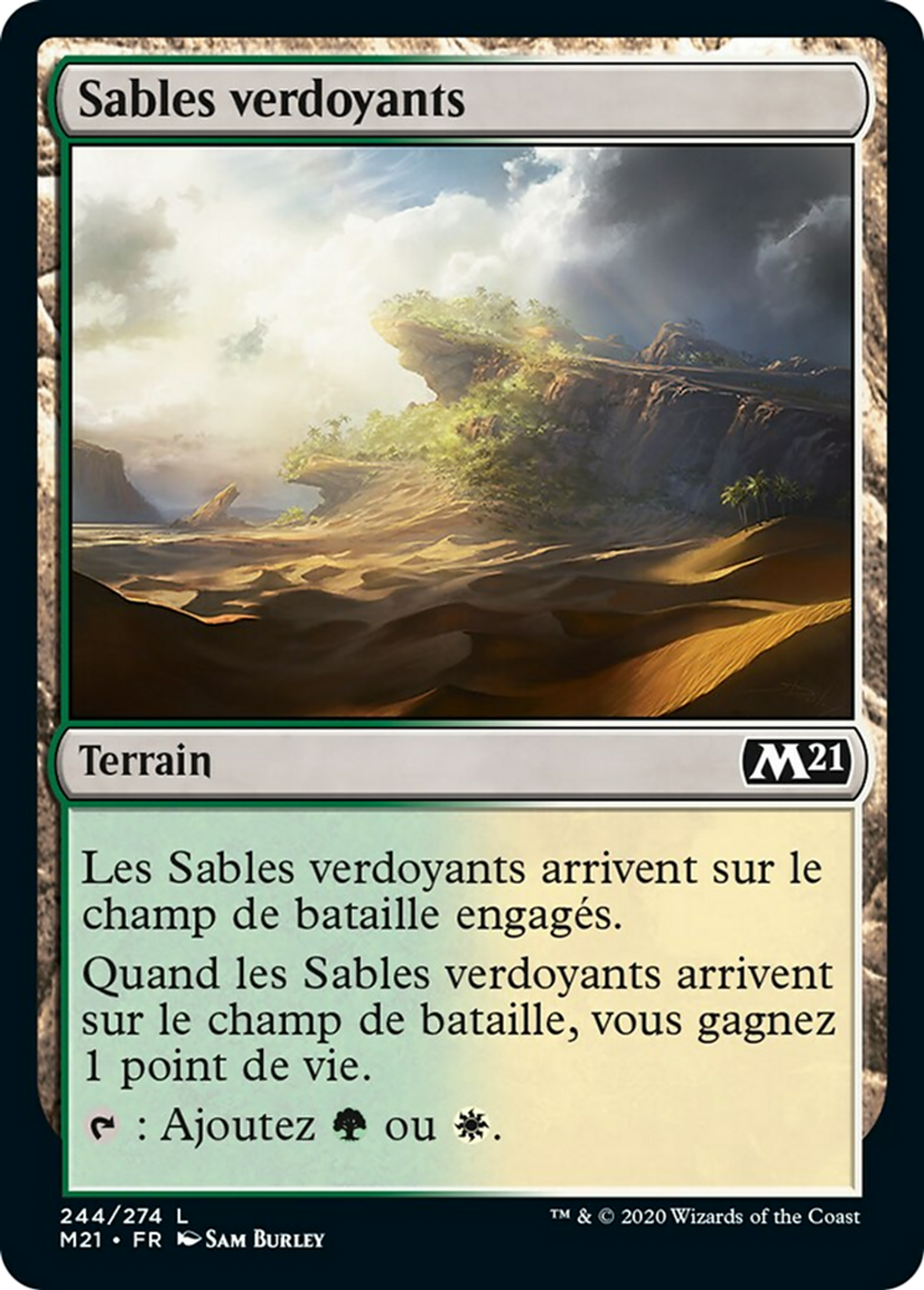 Sables verdoyants — Core Set 2021 — Magic: The Gathering