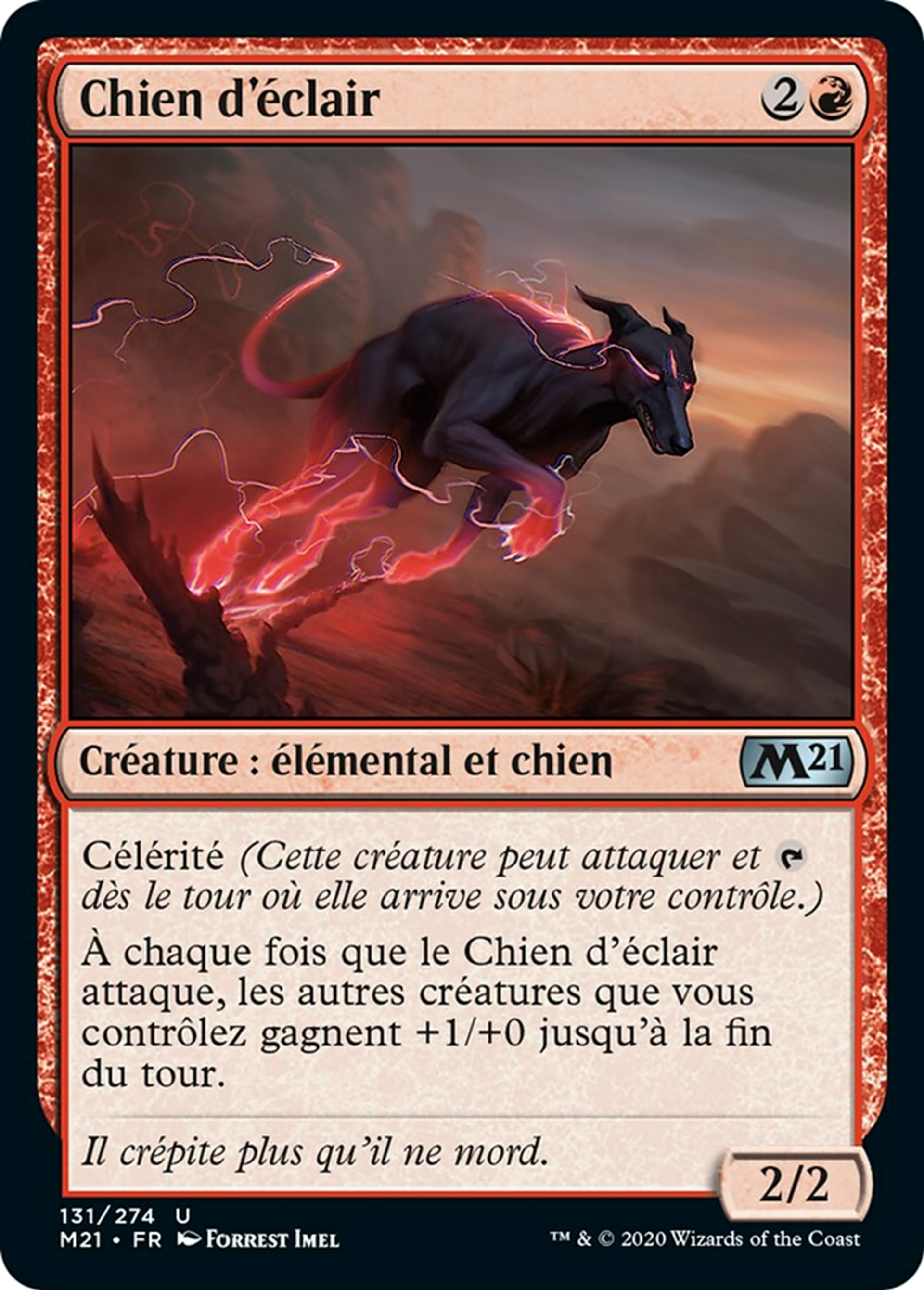 Chien d'éclair — Core Set 2021 — Magic: The Gathering