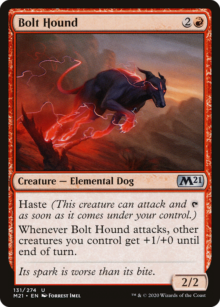 Bolt Hound — Core Set 2021 — Magic: The Gathering