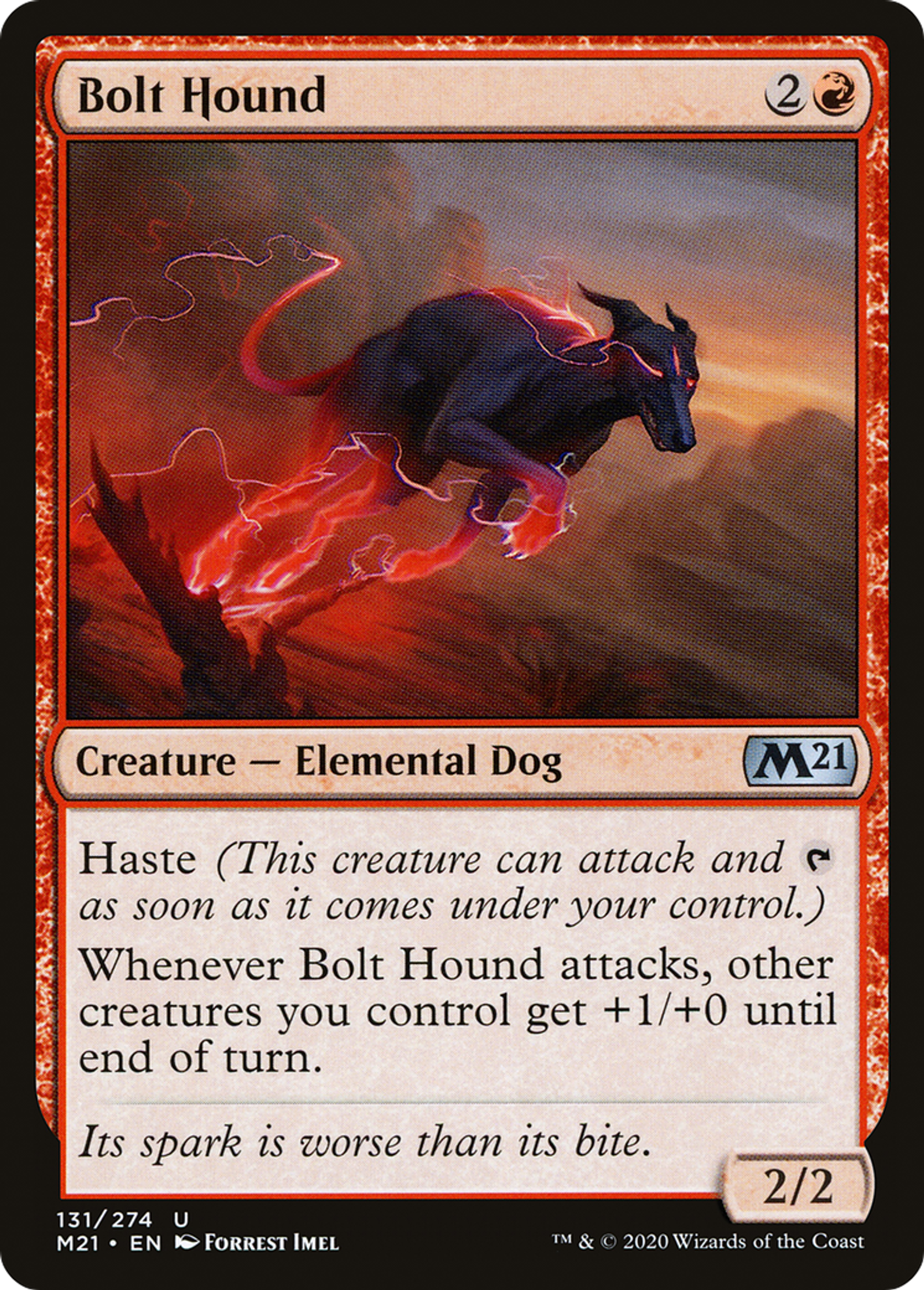 Bolt Hound — Core Set 2021 — Magic: The Gathering
