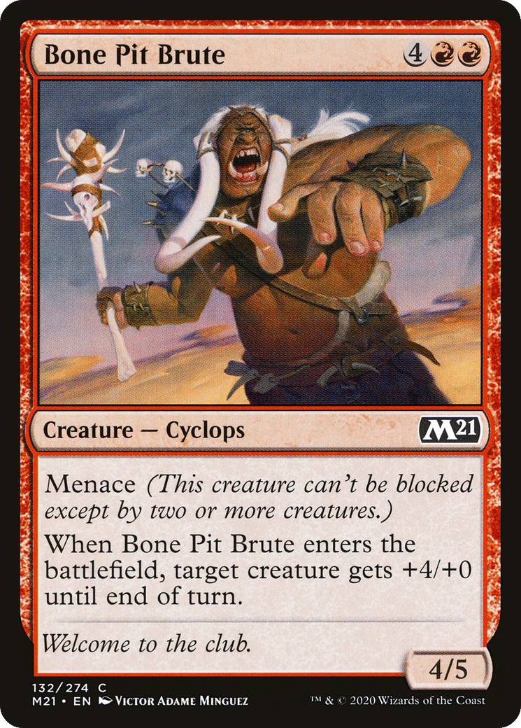 Brute de la fosse aux ossements — Core Set 2021 — Magic: The Gathering
