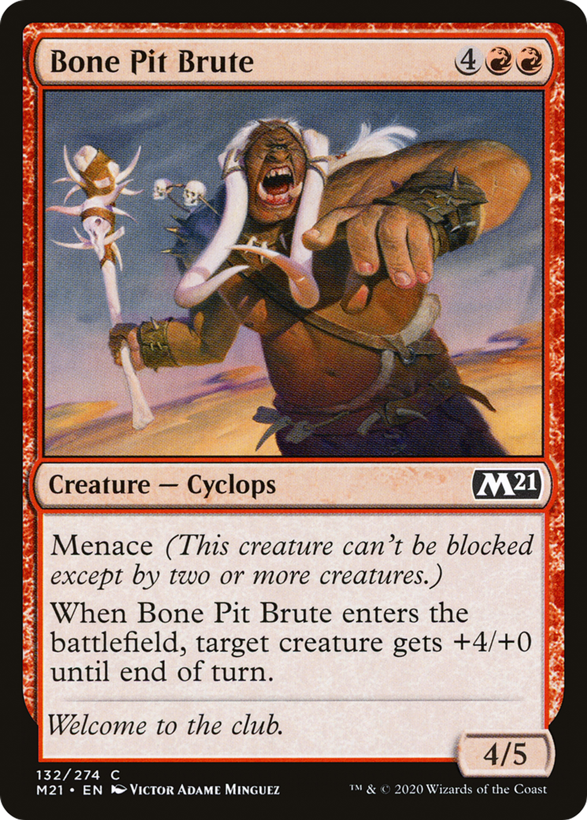 Bone Pit Brute — Core Set 2021 — Magic: The Gathering