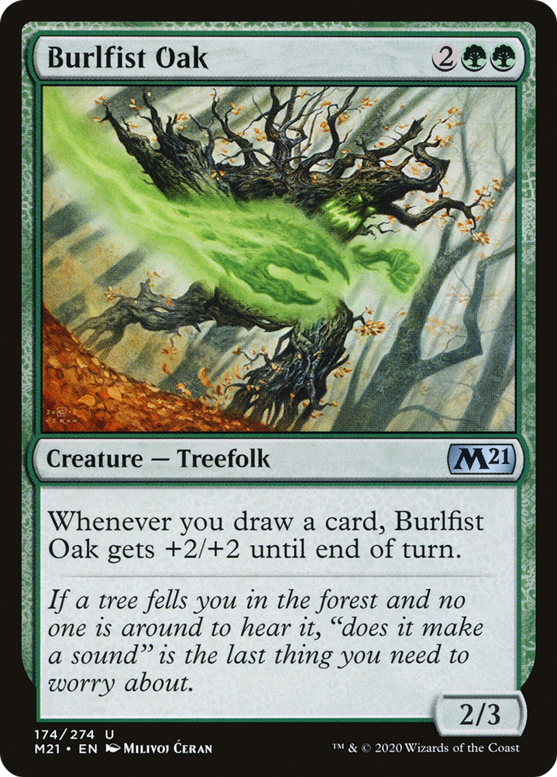 Burlfist Oak — Core Set 2021 — Magic: The Gathering