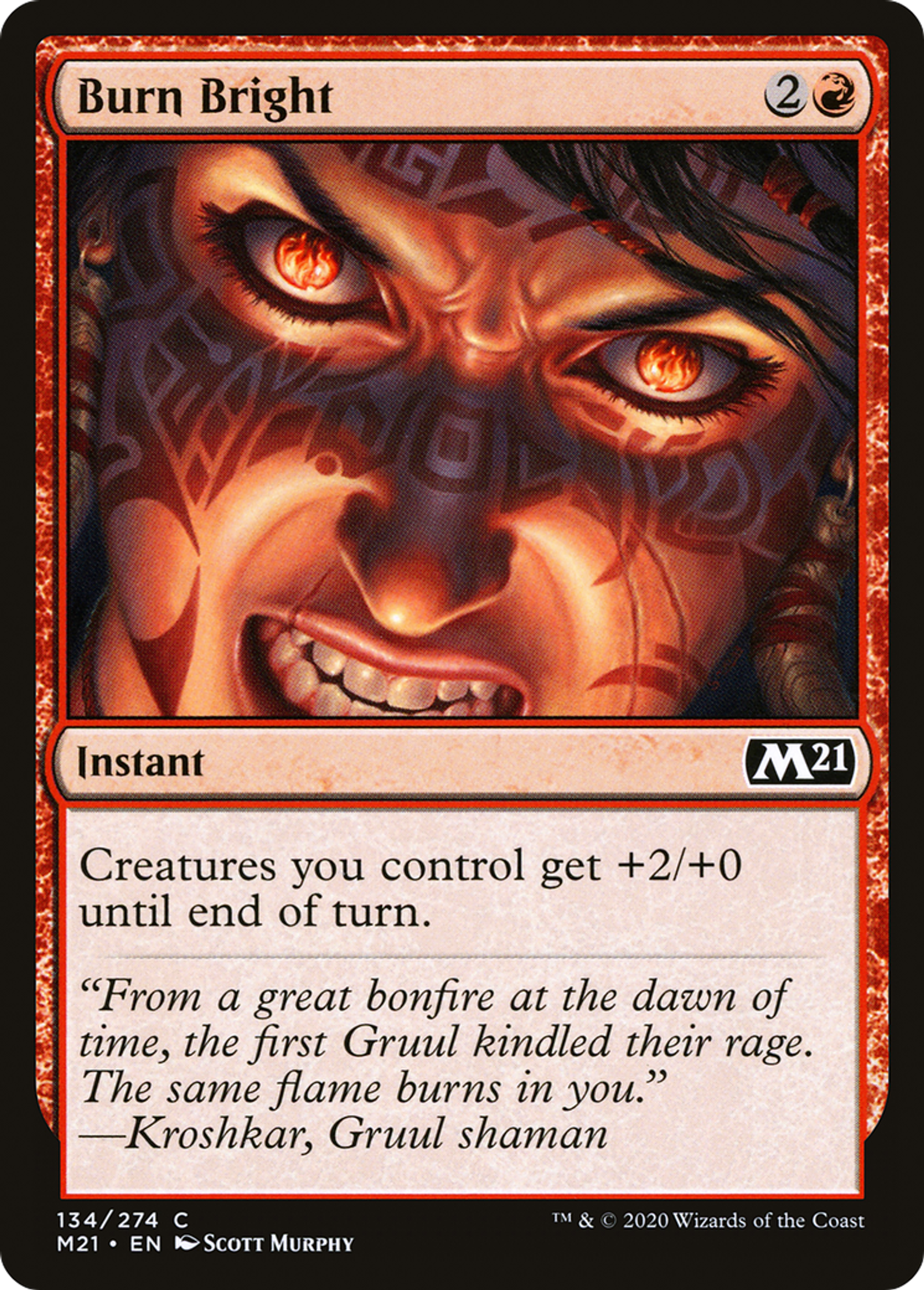 Burn Bright — Core Set 2021 — Magic: The Gathering