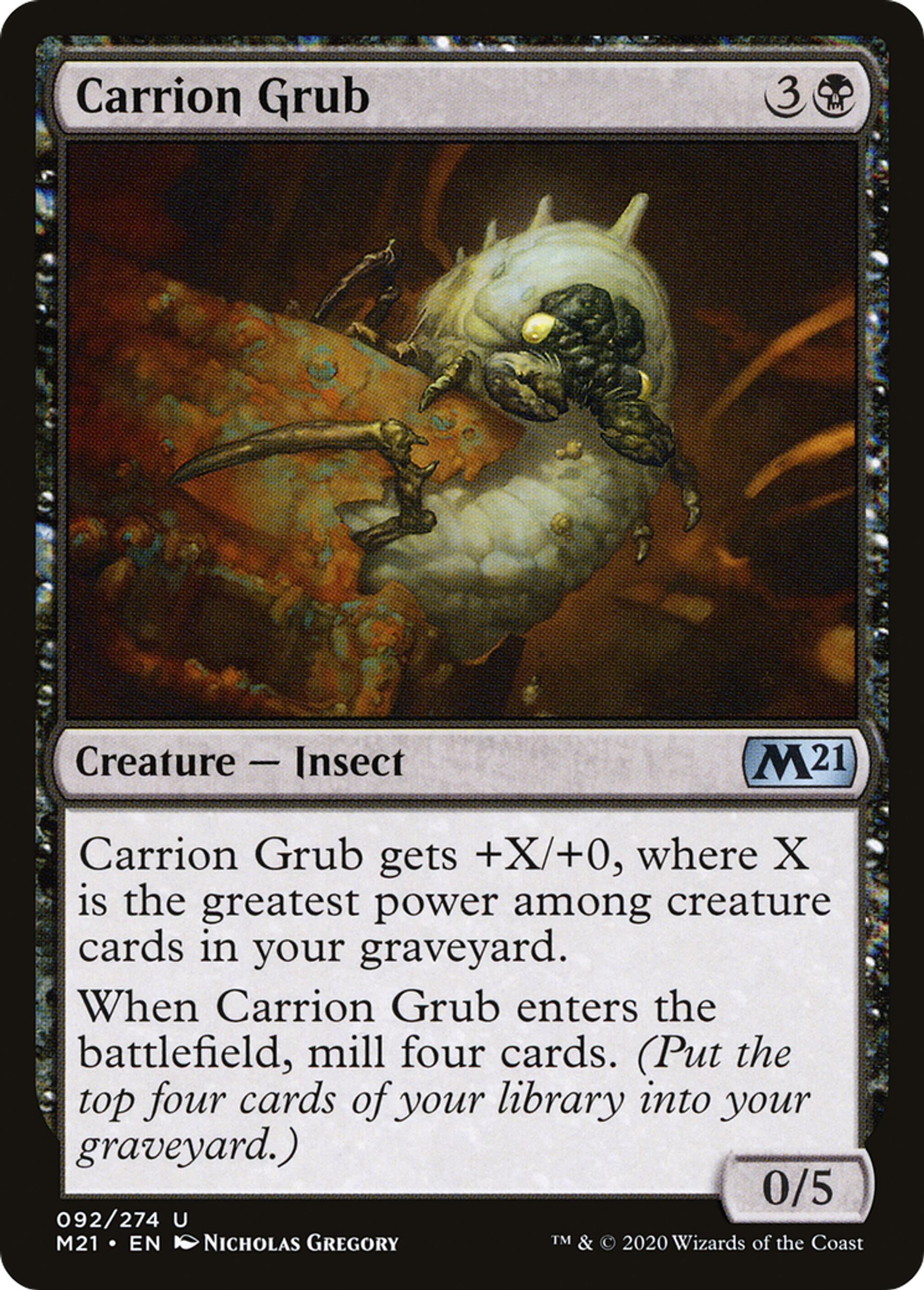 Carrion Grub — Core Set 2021 — Magic: The Gathering