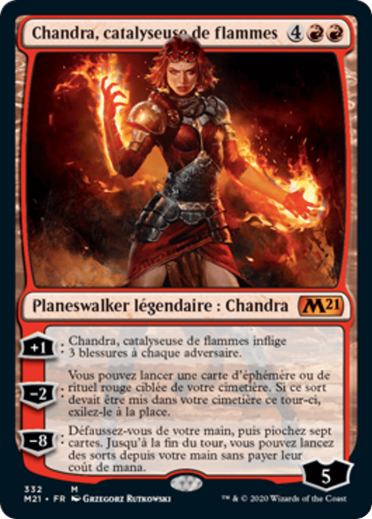 Chandra, catalyseuse de flammes — Core Set 2021 — Magic: The Gathering
