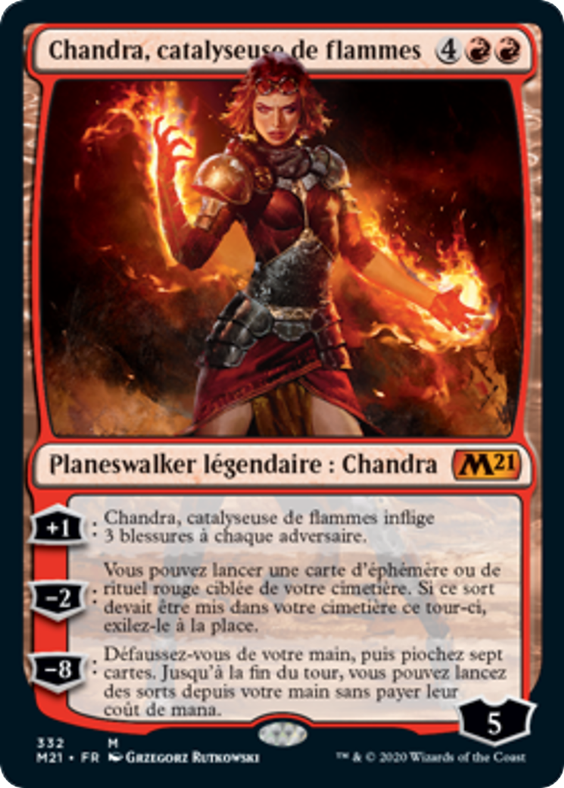 Chandra, catalyseuse de flammes — Core Set 2021 — Magic: The Gathering