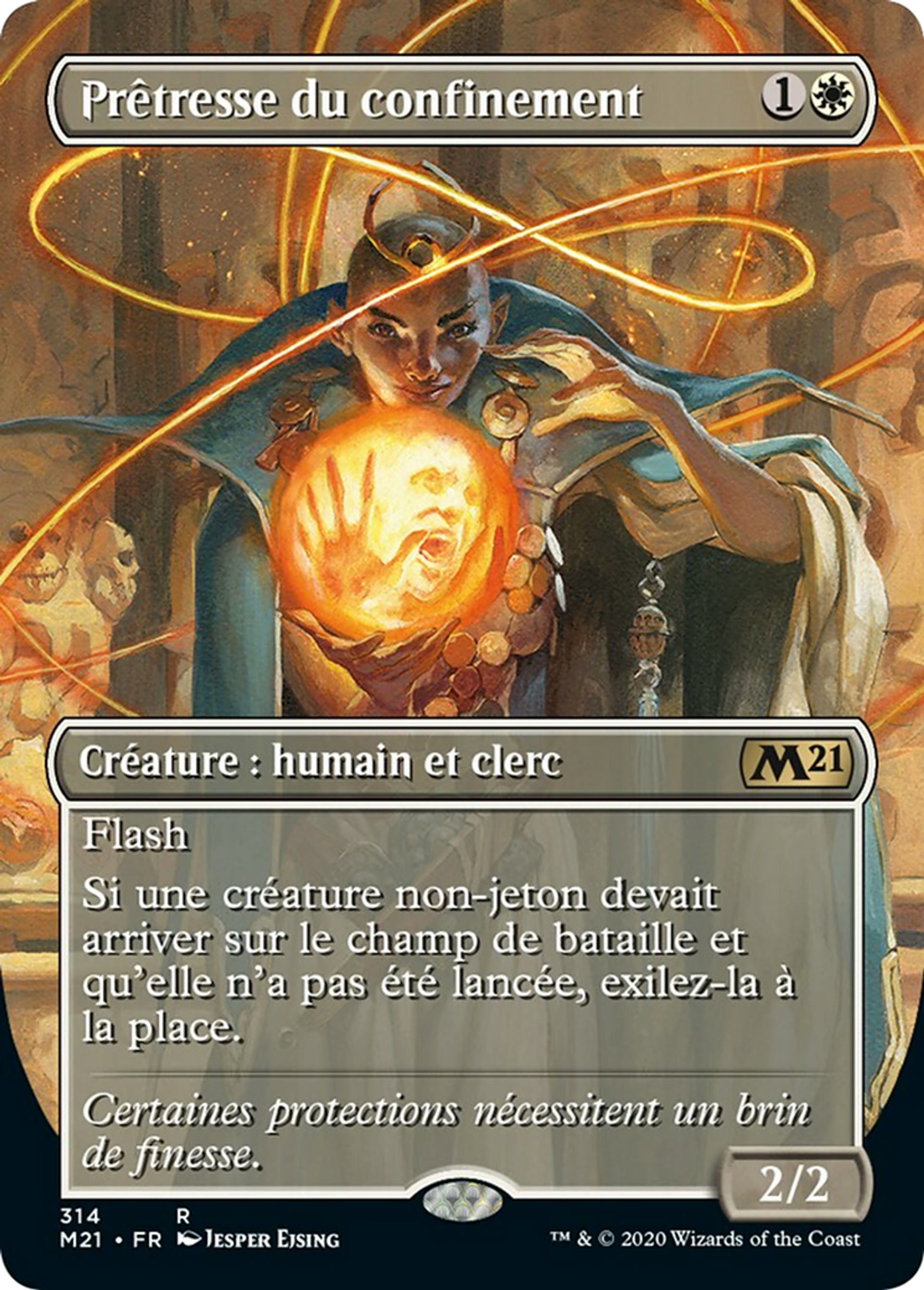 Prêtresse du confinement — Core Set 2021 — Magic: The Gathering