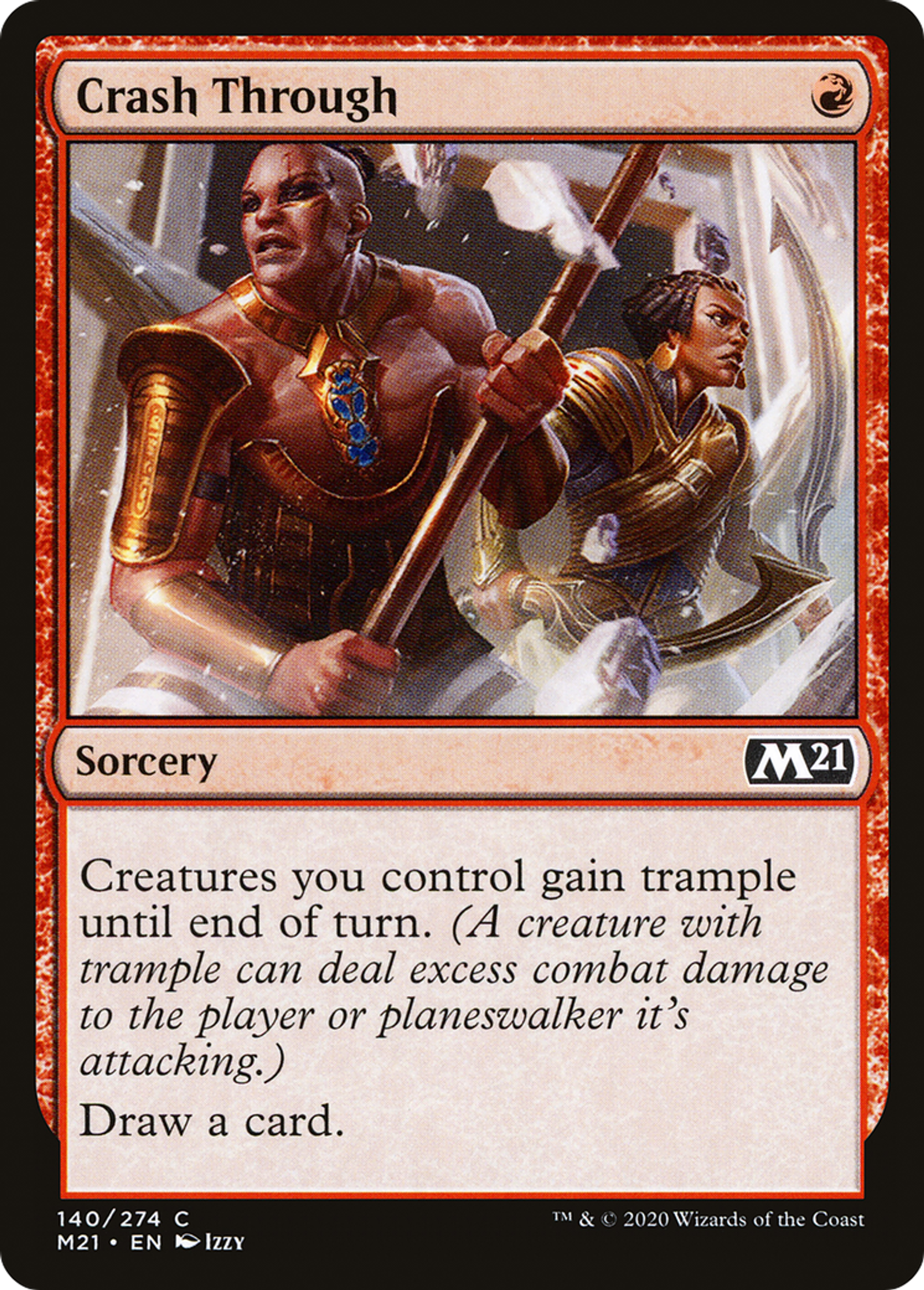 Crash Through — Core Set 2021 — Magic: The Gathering